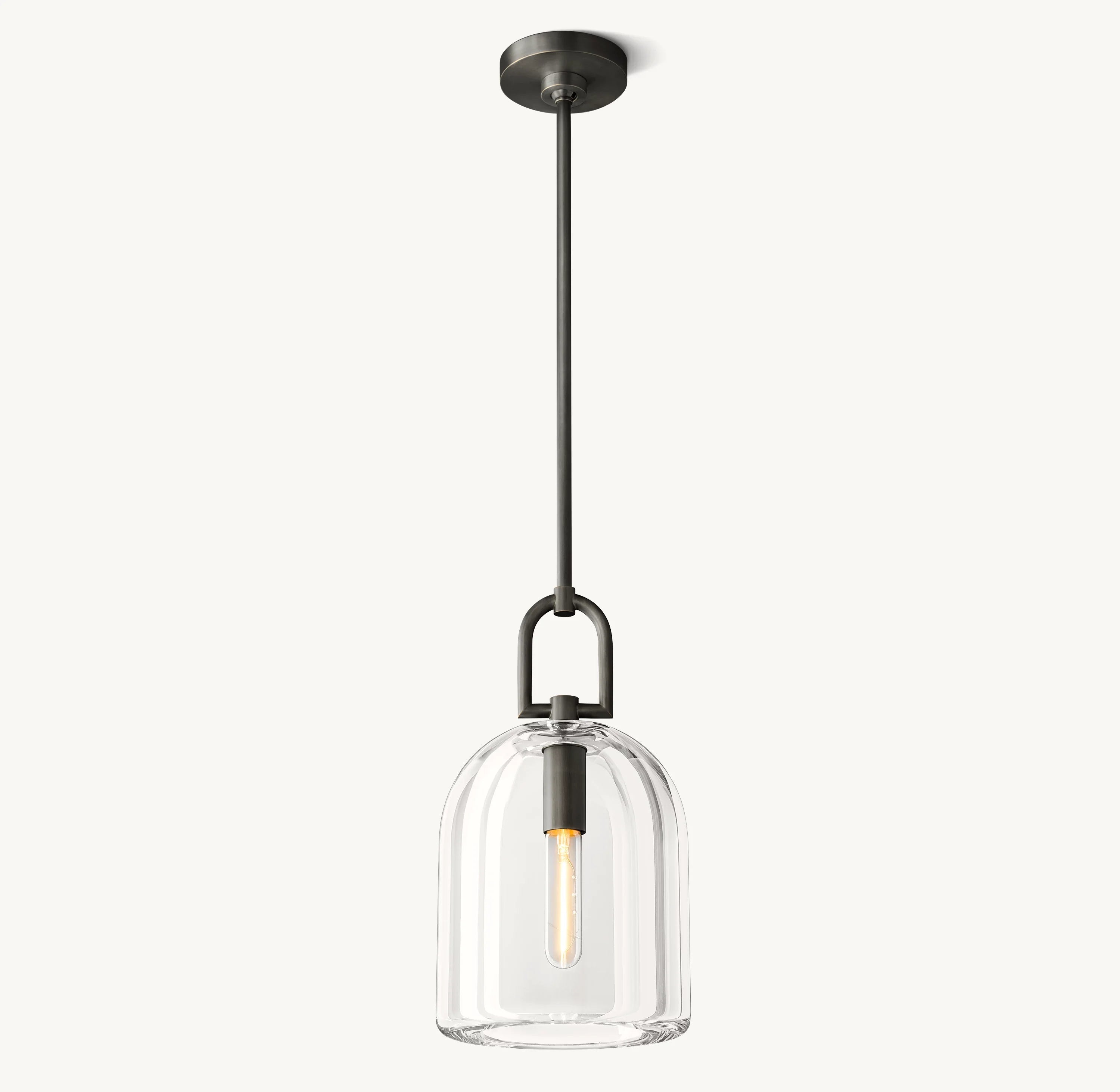 5 Inch Cloche Crystal Pendant Light - Botanist