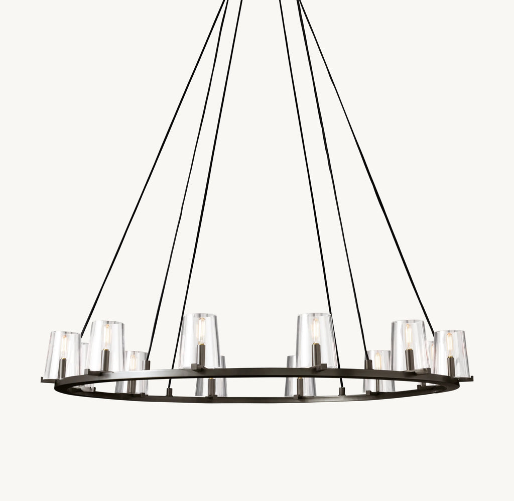 48 Inch Hurricane Candle Ring Chandelier - Pauillac
