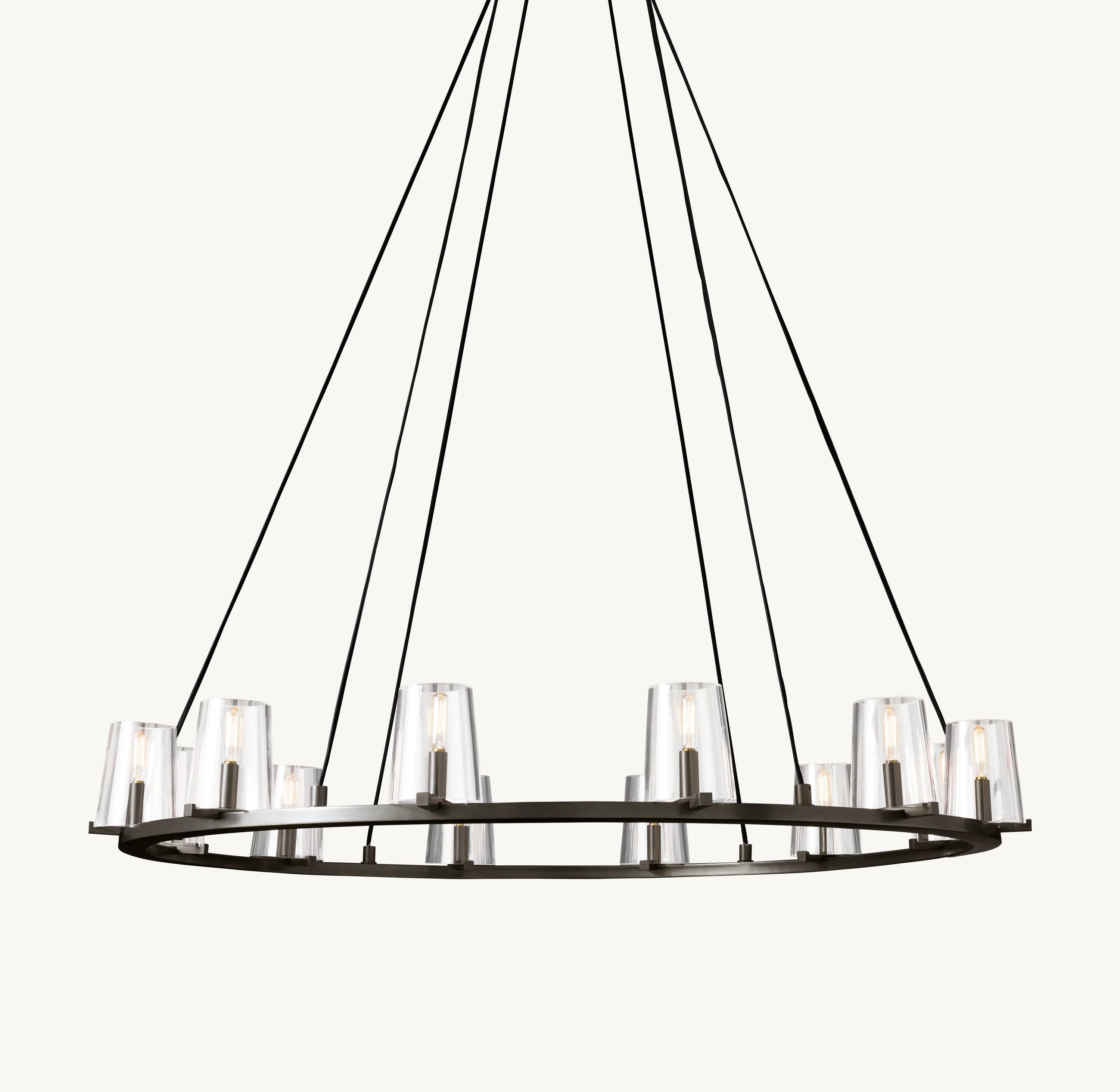 48 Inch Hurricane Candle Ring Chandelier - Pauillac