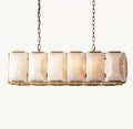 42 Inch Alabaster Rectangular Chandelier – Harlow