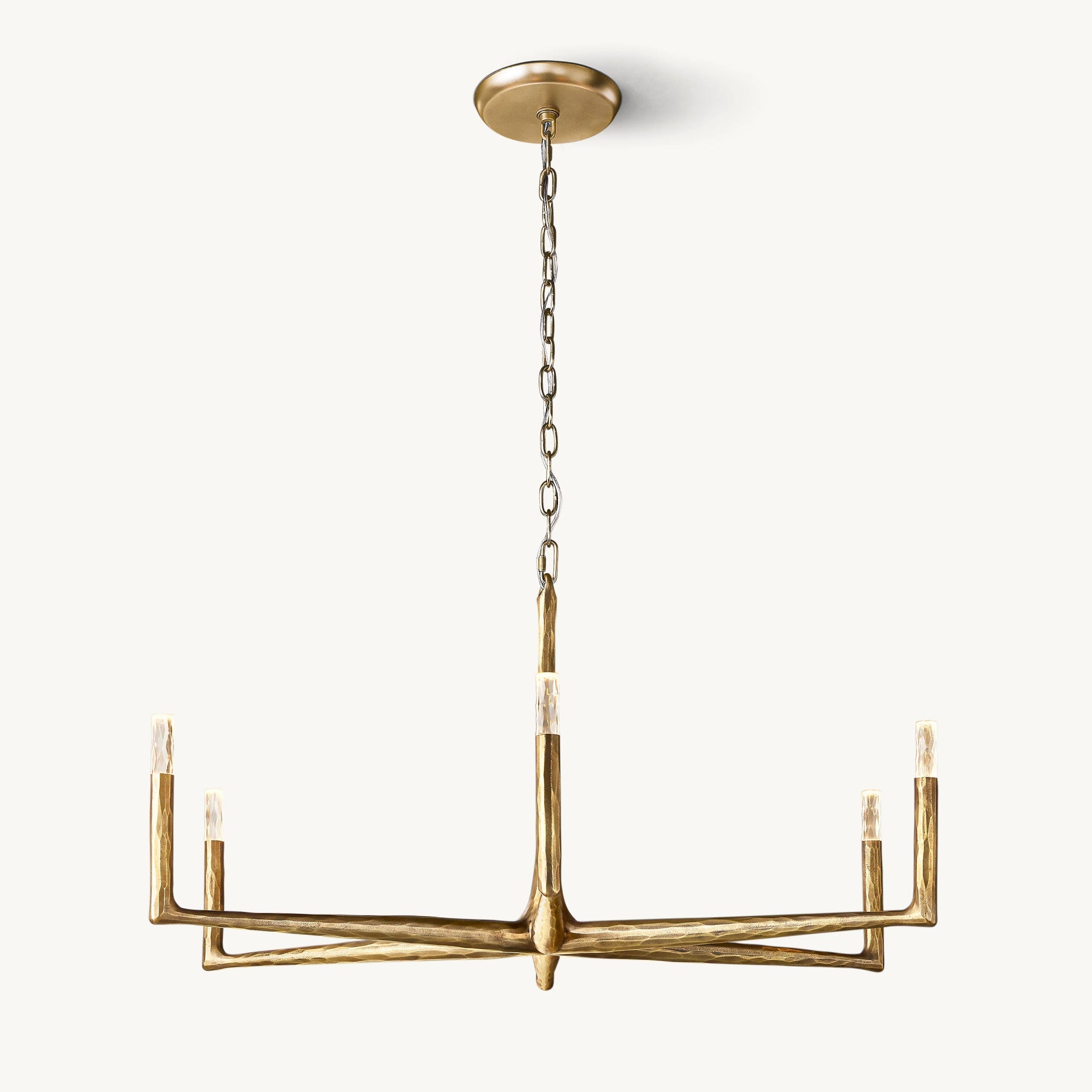 36 Inch Forged Candlestick Chandelier - Thaddeus