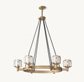 36 Inch Crystal Round Candle Chandelier - Demaret