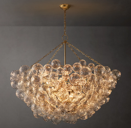 56 Inch Glass bubble Chandelier - Talia