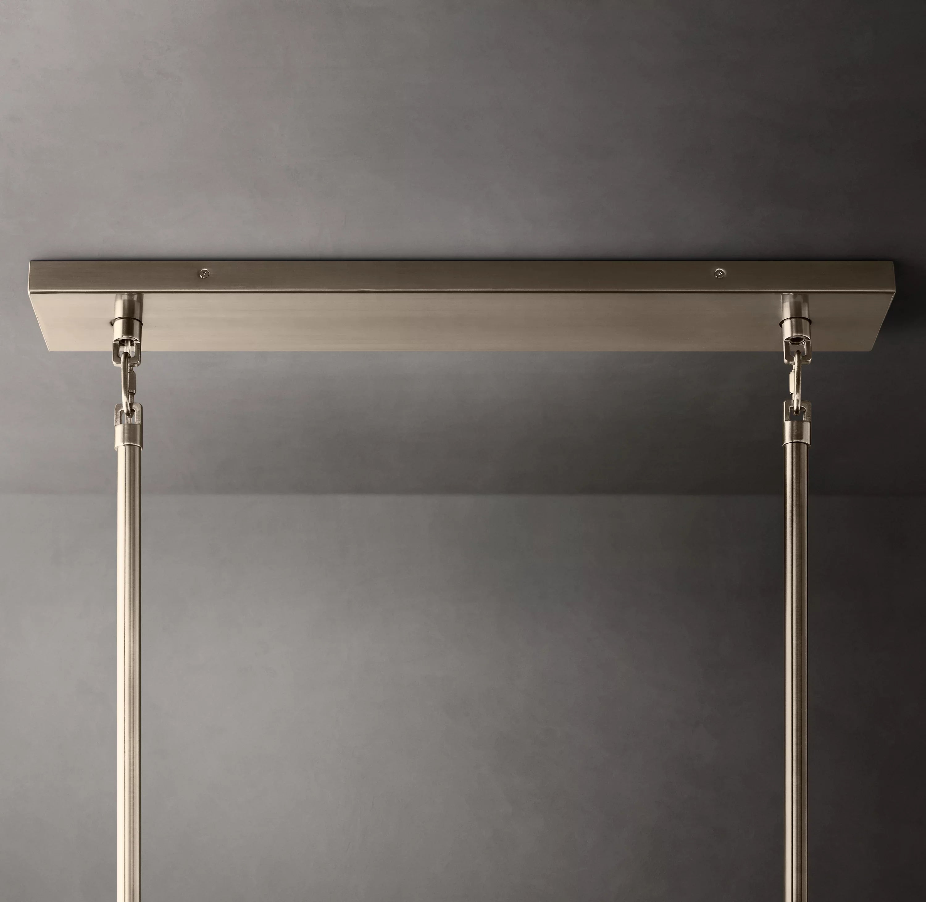 54 Inch Clear Murano Glass Tiered Rectangular Chandelier - Chiara
