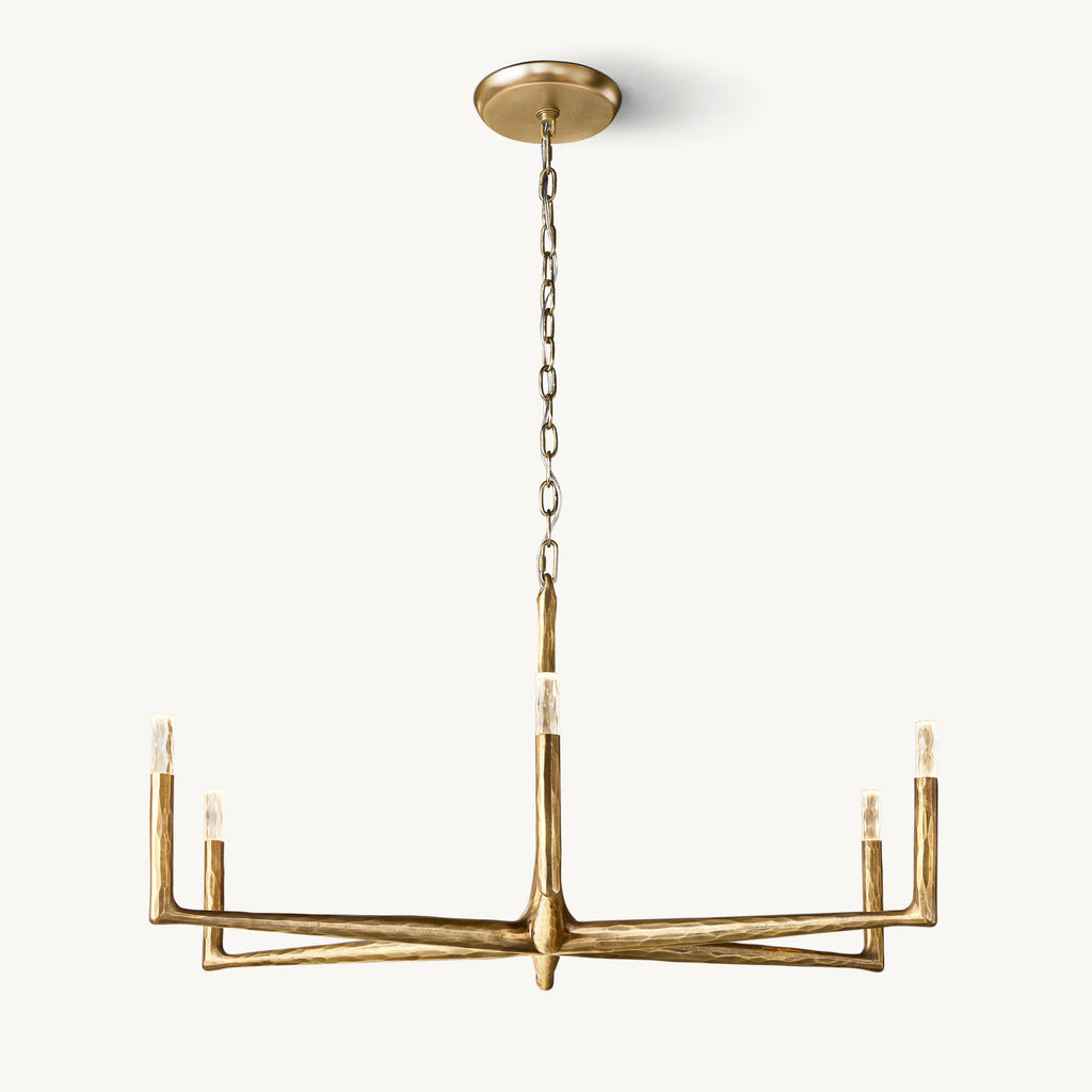 48 Inch Forged Candlestick Chandelier - Thaddeus