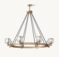 48 Inch Crystal Round Candle Chandelier - Demaret