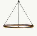 48 Inch Forged Iron Ring LED Chandelier - Peralta