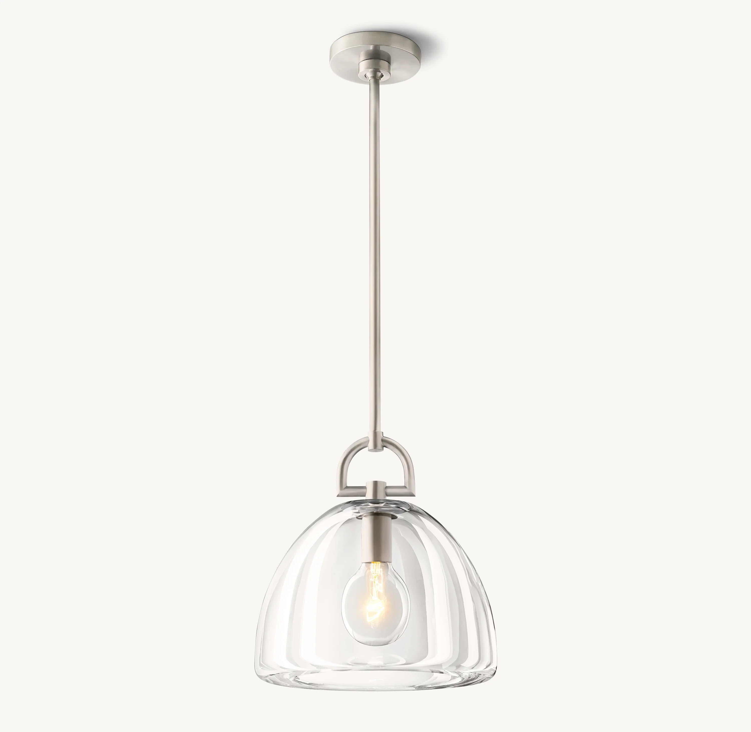 7 Inch Dome Crystal Pendant Light - Botanist