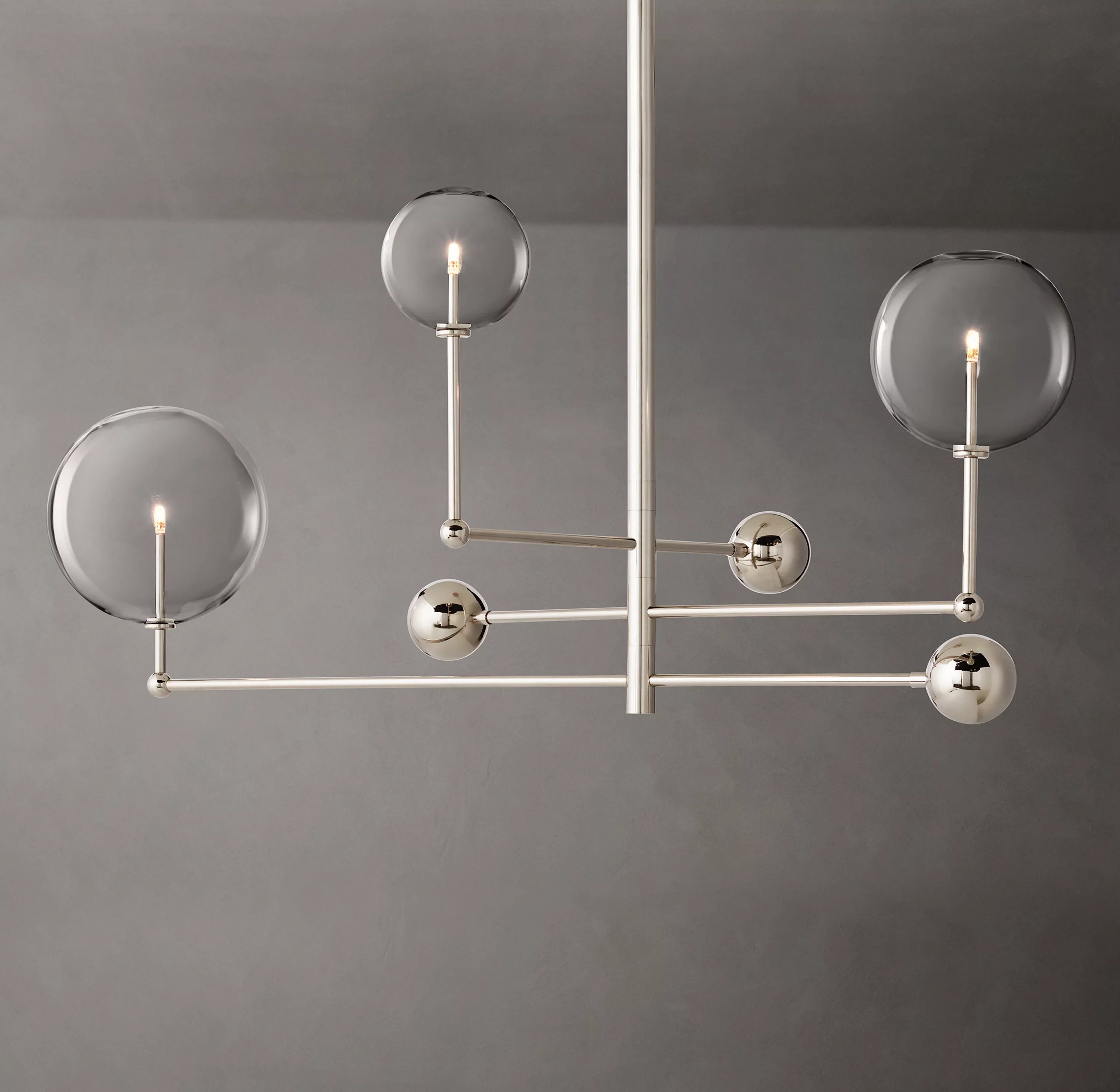 46 Inch Sputnik Globe Glass Chandelier - Mobile
