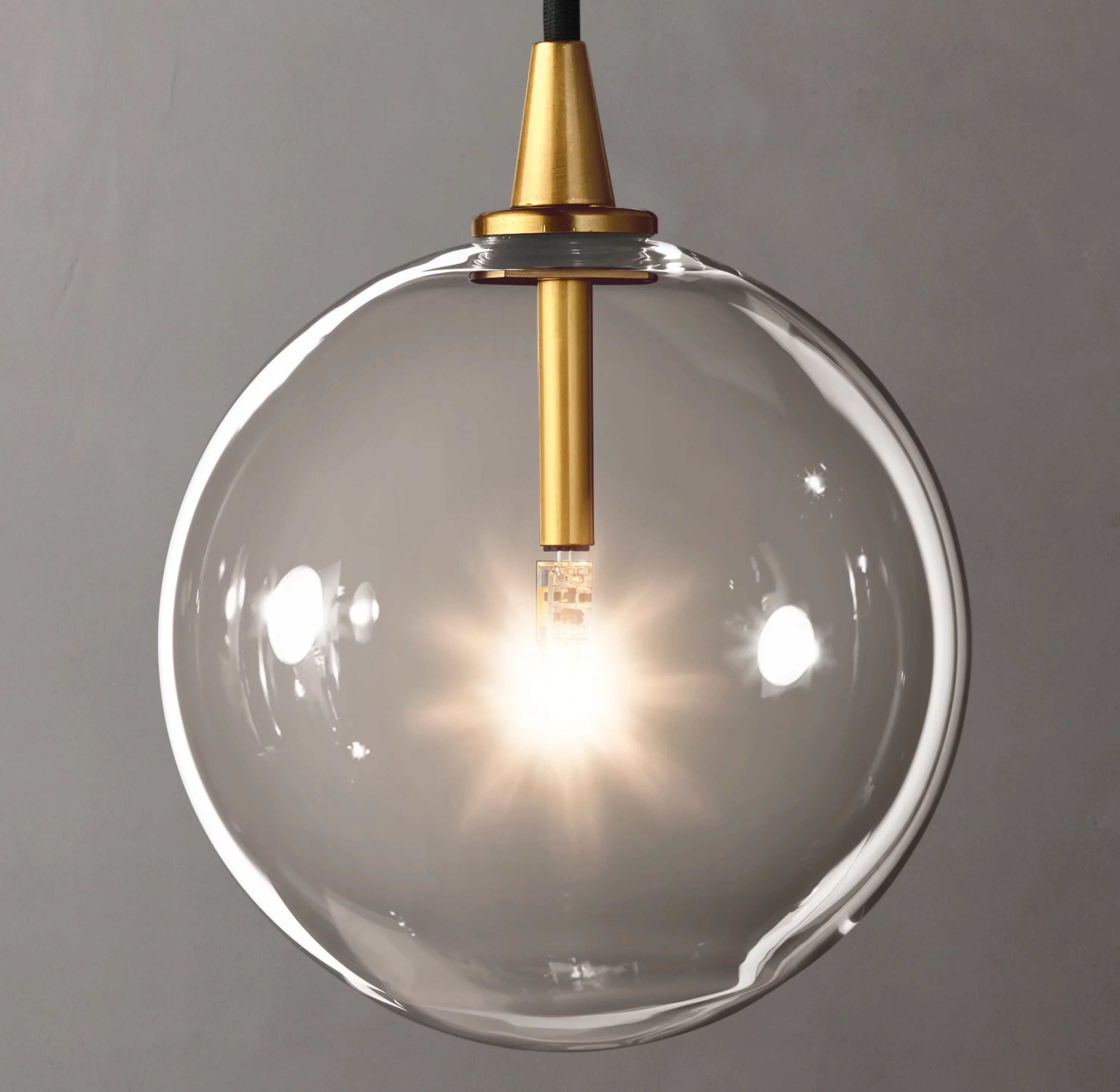 6 Inch Blown Glass Globe Pendant Light - Mobile