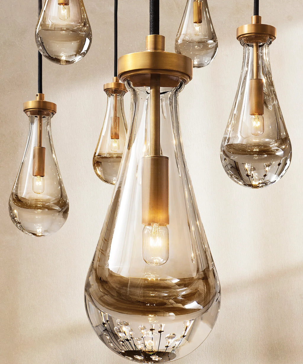 54 Inch Raindrop Linear Chandelier – Ava