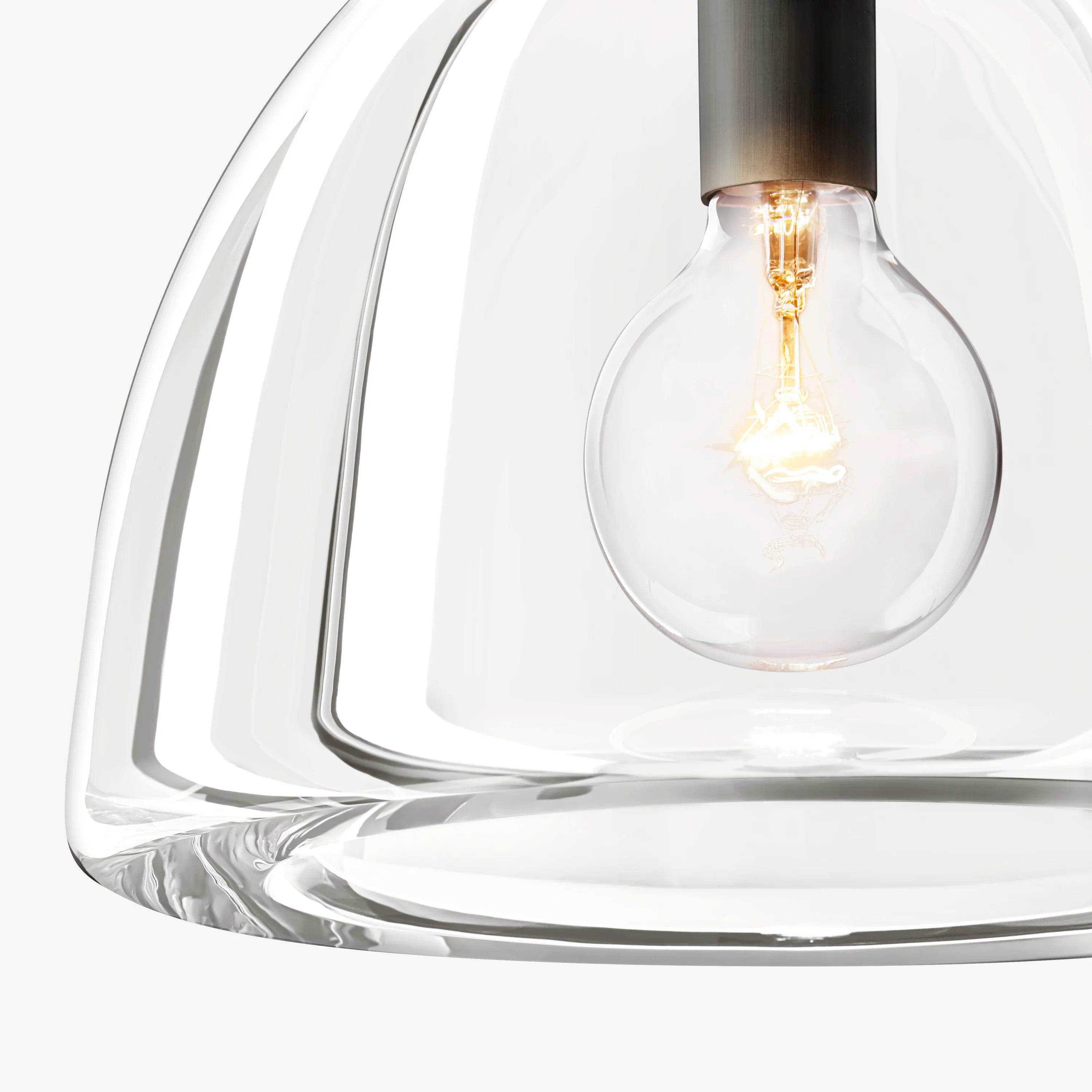 7 Inch Dome Crystal Pendant Light - Botanist