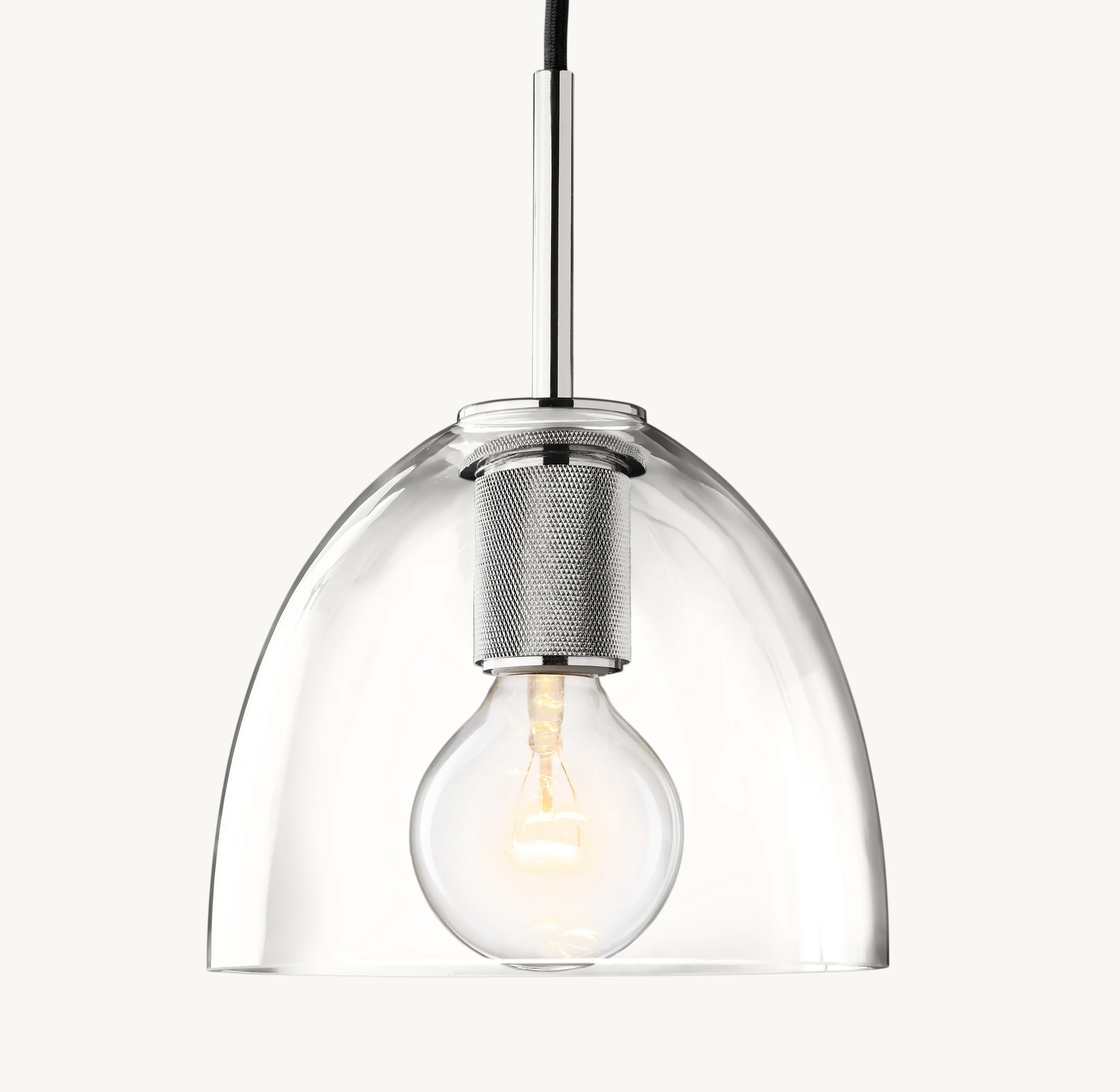 8 Inch Bell Glass Pendant Light - Utilitaire