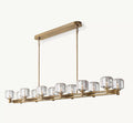 72 Inch Crystal Double Linear Candle Chandelier - Demaret