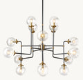 56 Inch Clear Glass Sputnik Globe Chandelier - Bistro