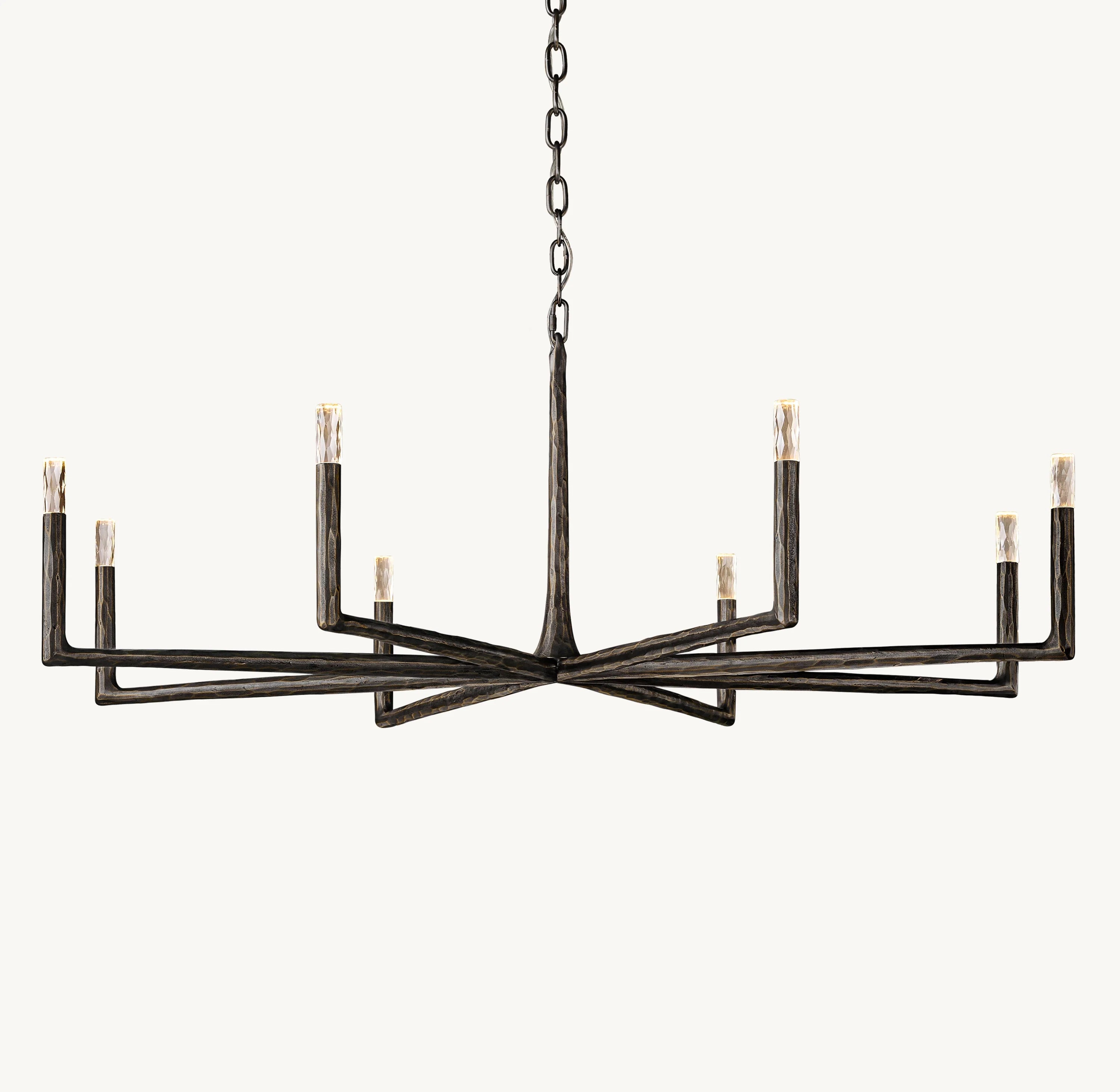 60 Inch Forged Candlestick Chandelier - Thaddeus