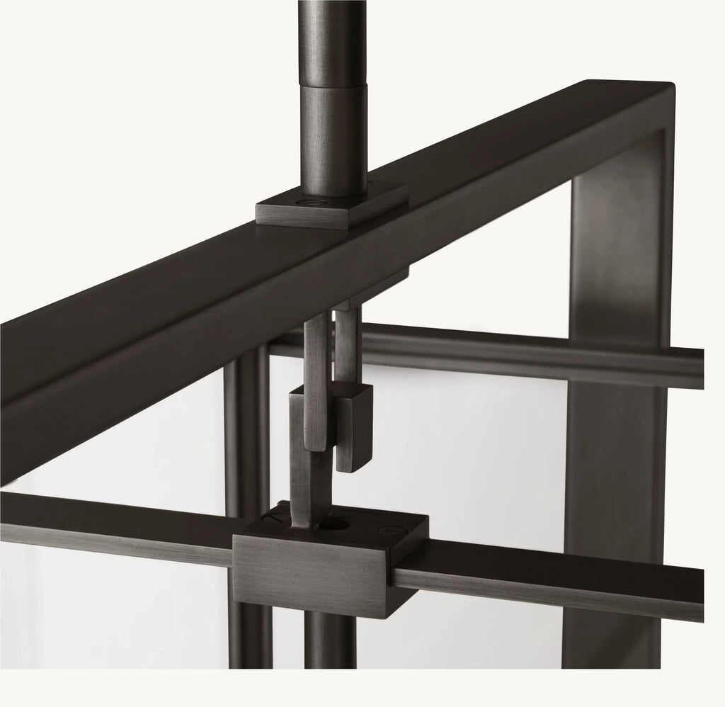 54 Inch Glass Rectangular Chandelier - Beckman