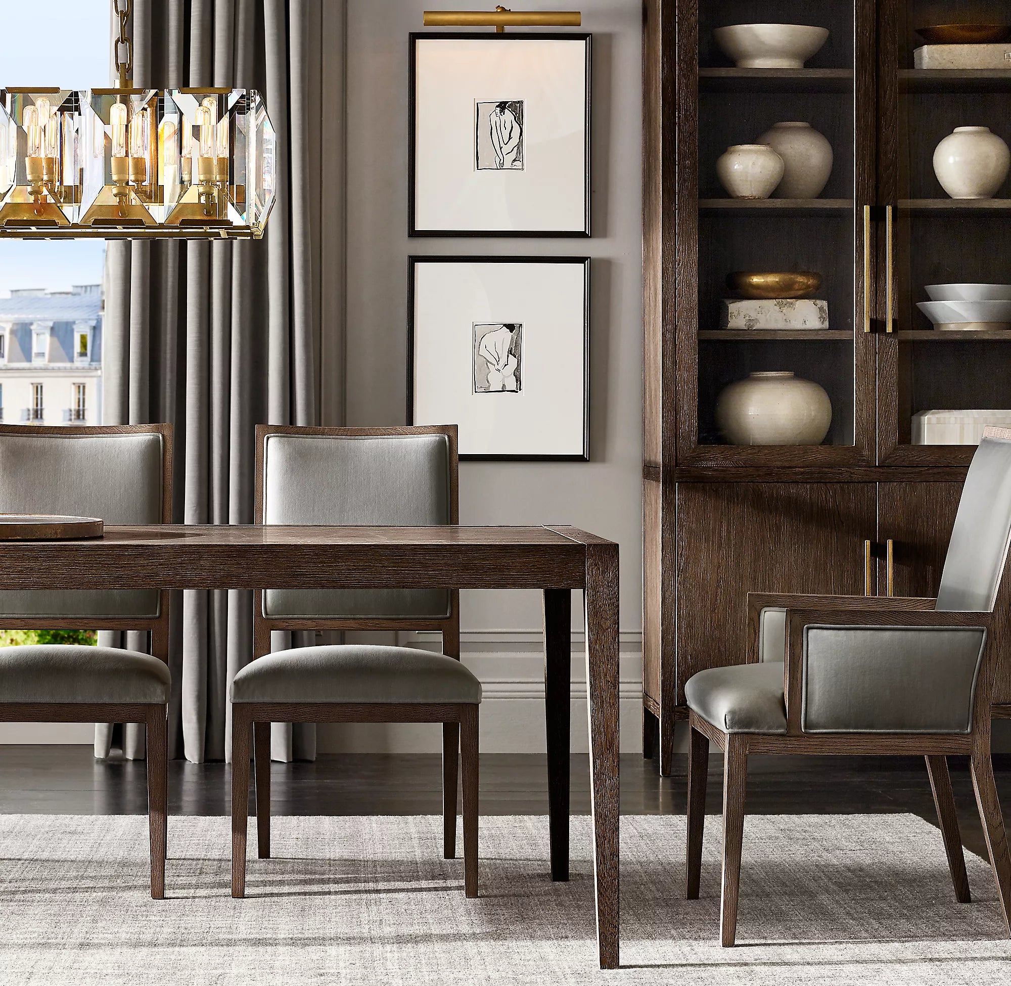 74 Inch Crystal Rectangular Chandelier – Harlow