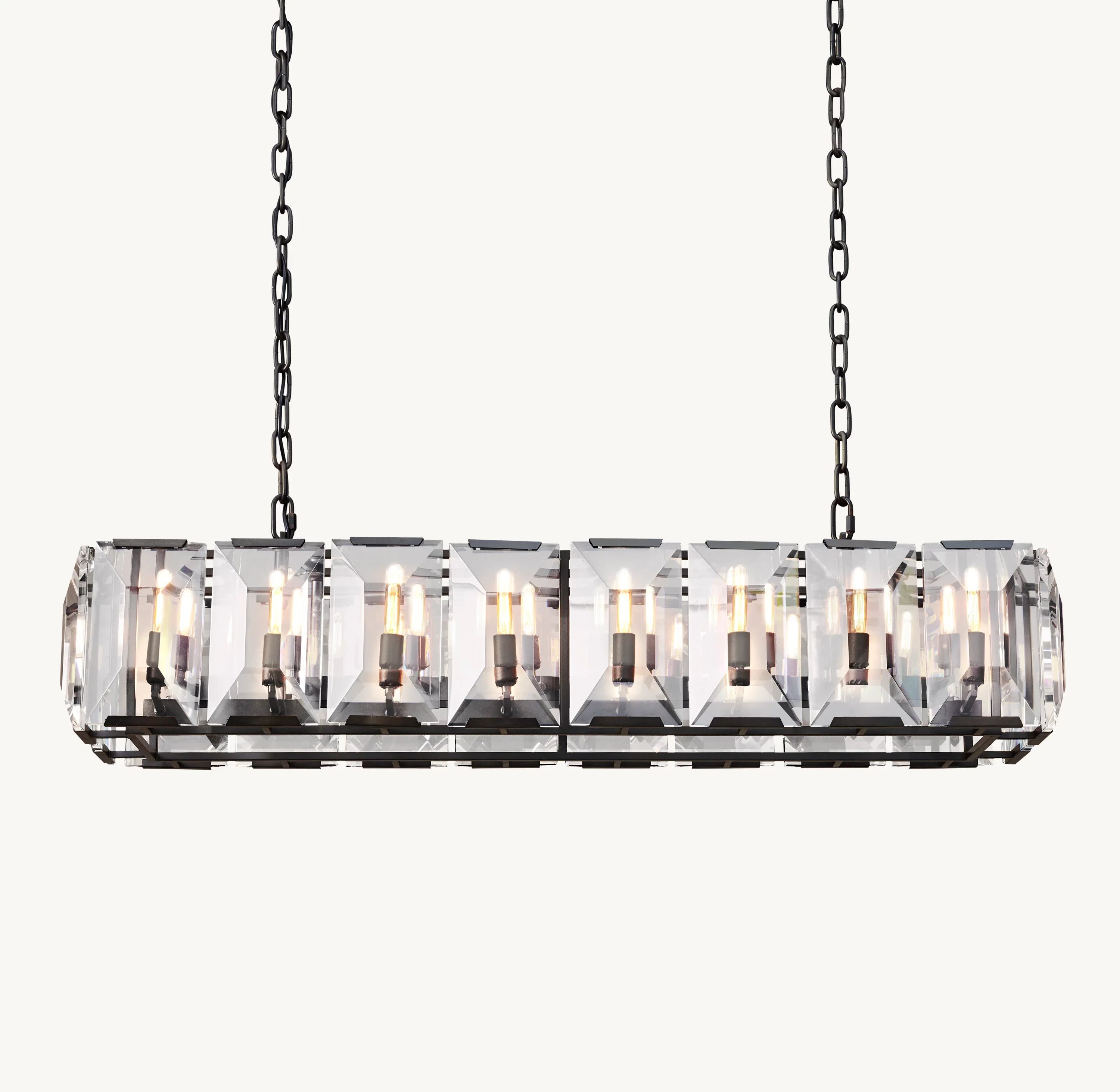 54 Inch Crystal Rectangular Chandelier – Harlow