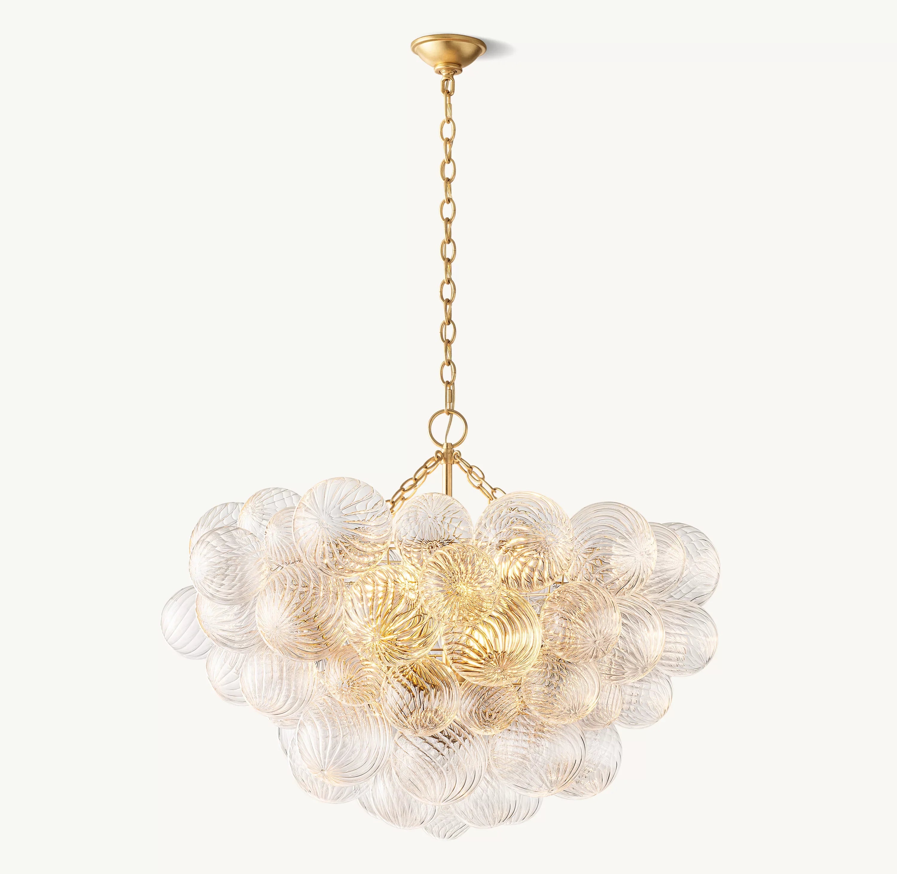 33 Inch Glass bubble Chandelier - Talia