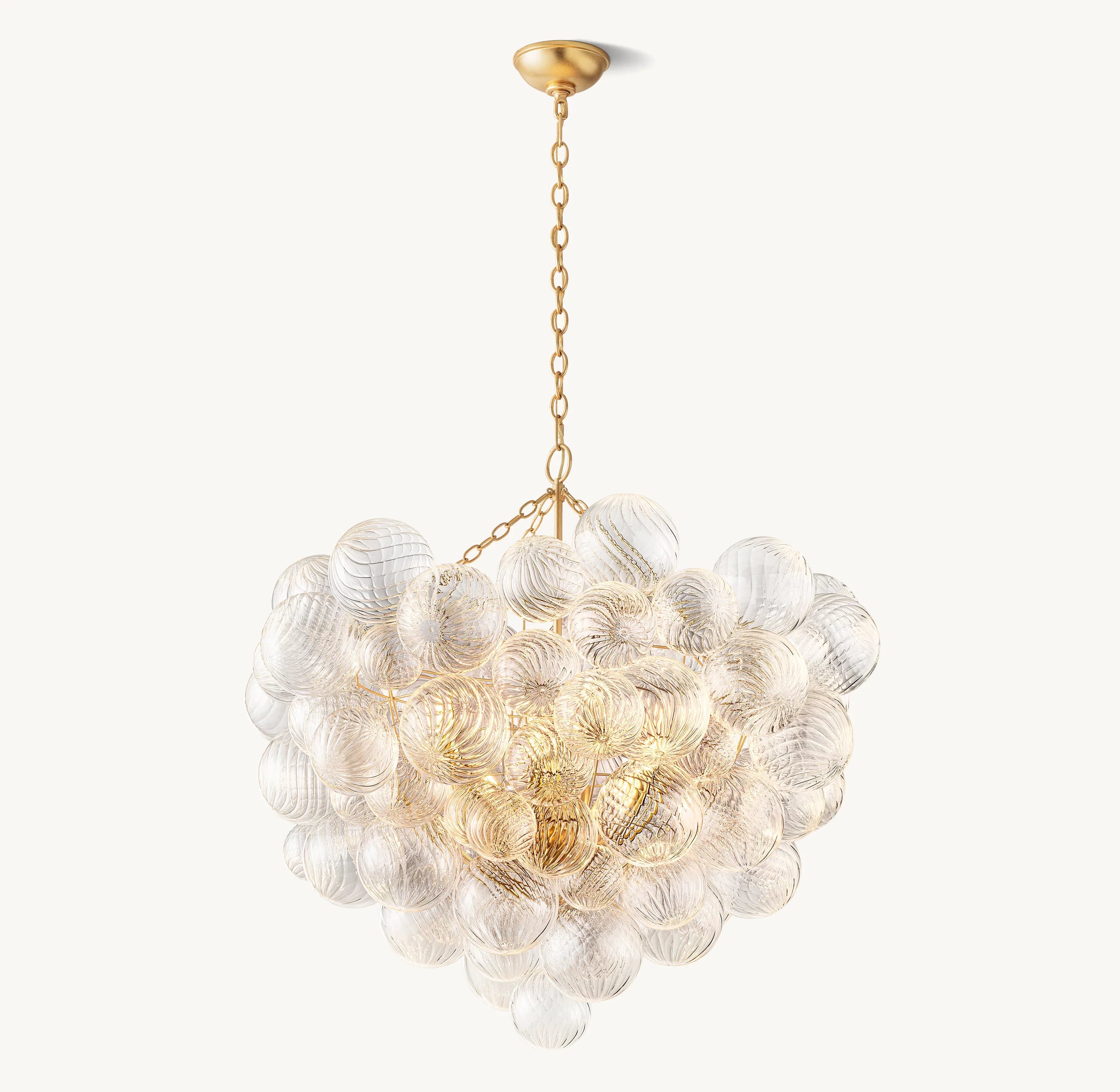 38 Inch Glass bubble Chandelier - Talia