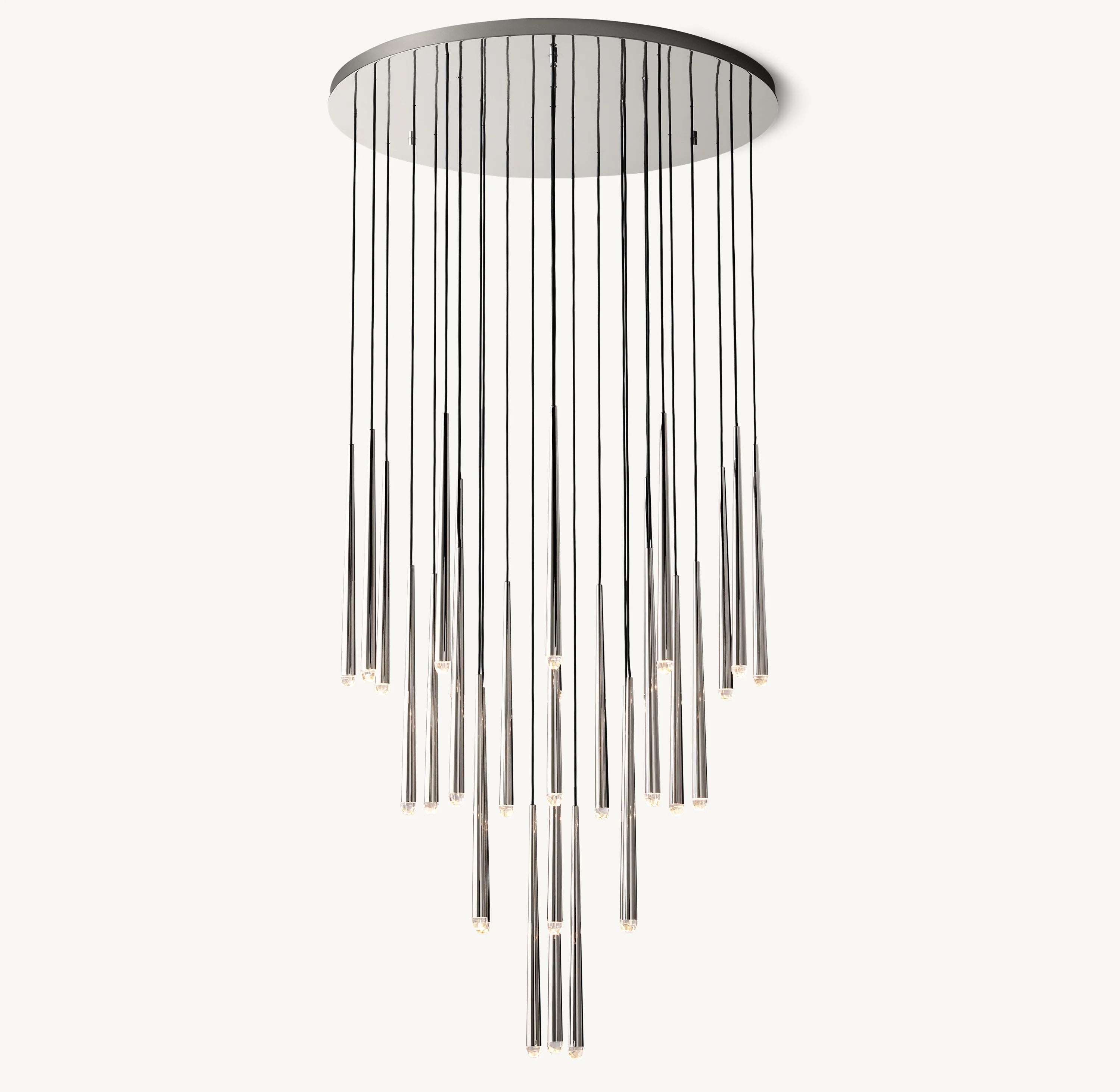 48 Inch Pin Cascading Round Chandelier - Aquitaine