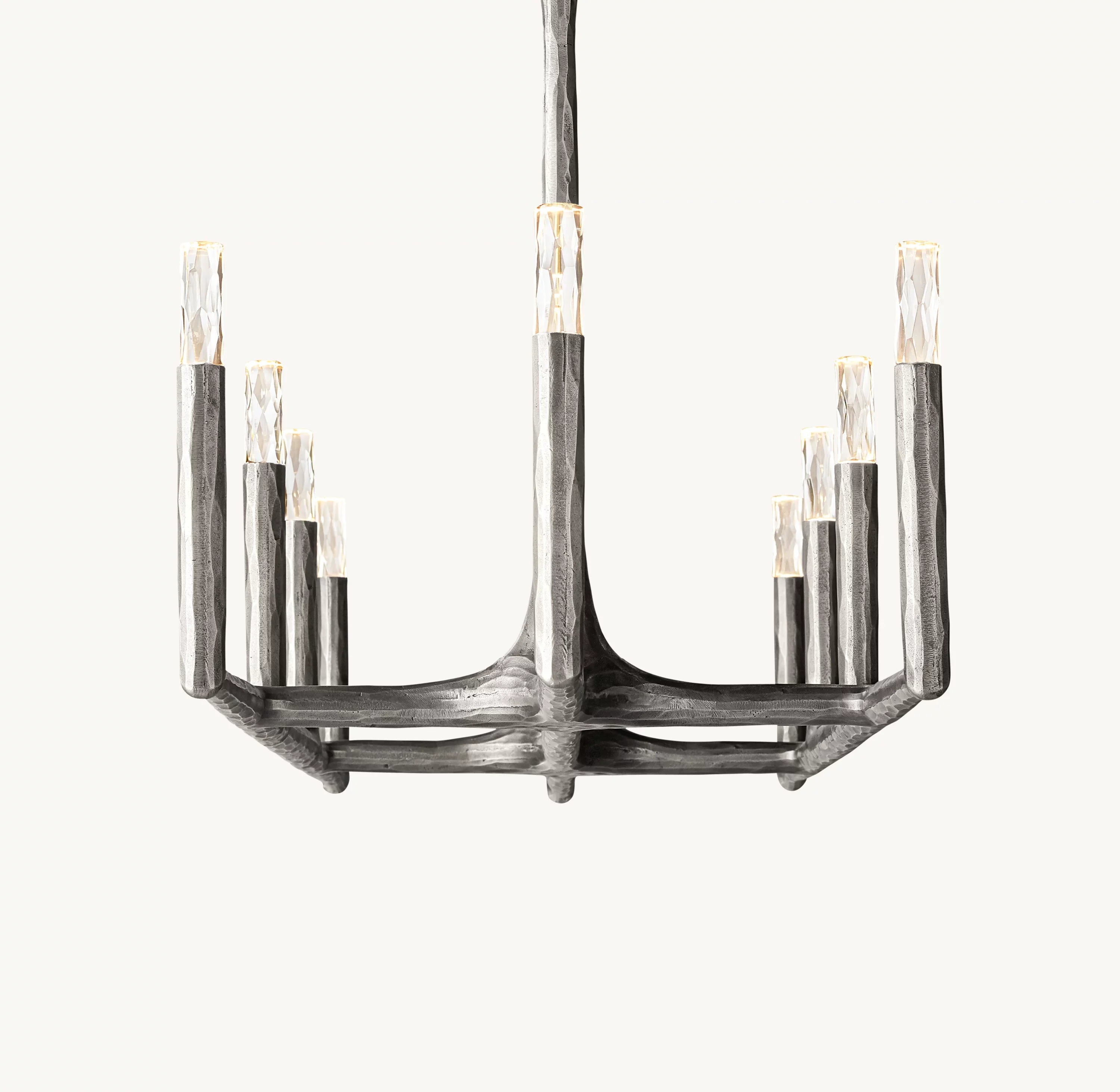 72 Inch Forged Candlestick Linear Chandelier - Thaddeus