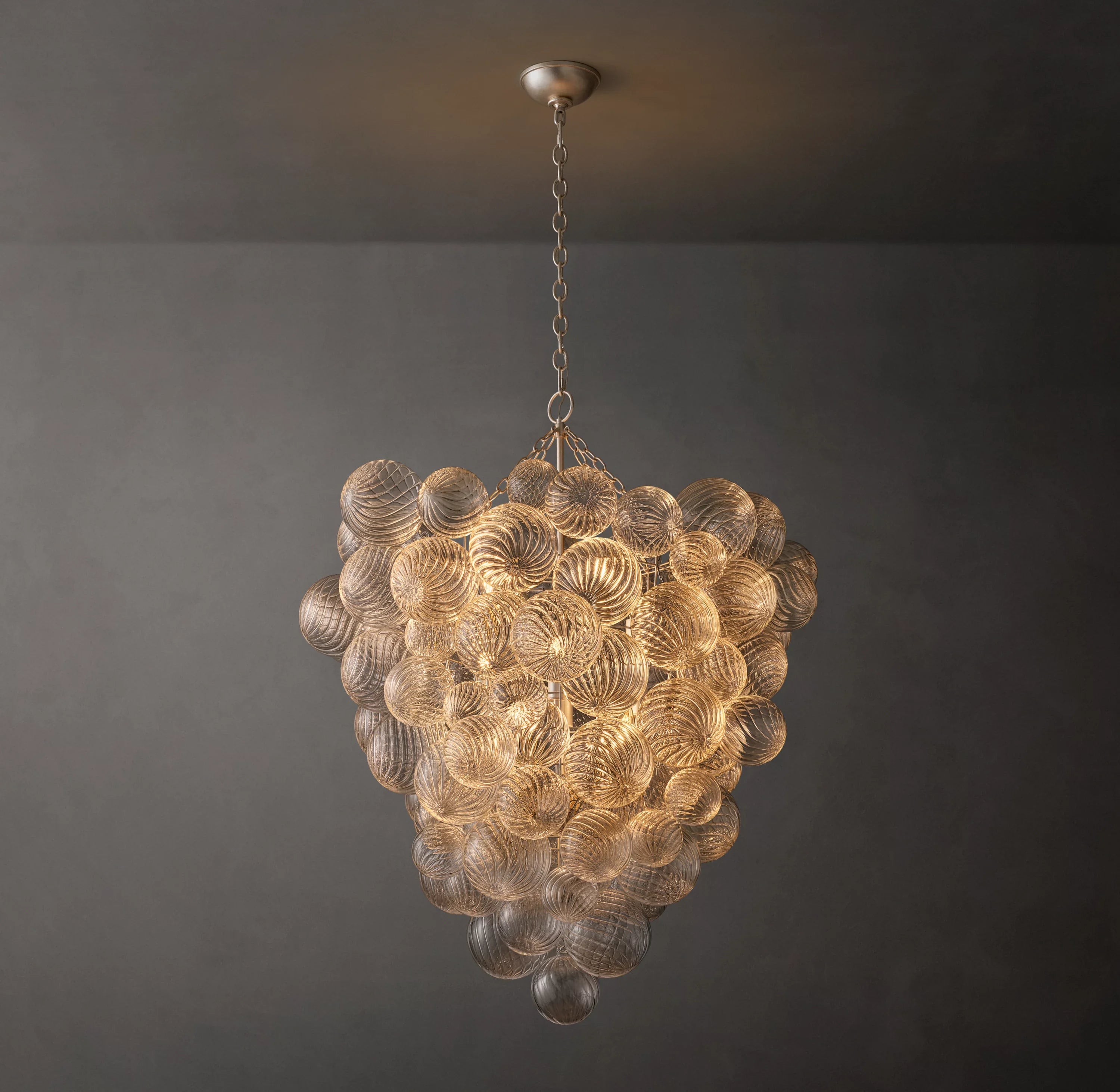 36 Inch Glass bubble Chandelier - Talia