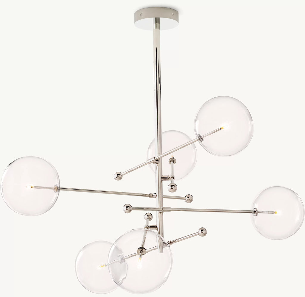 55 Inch Sputnik Globe Glass Chandelier - Mobile