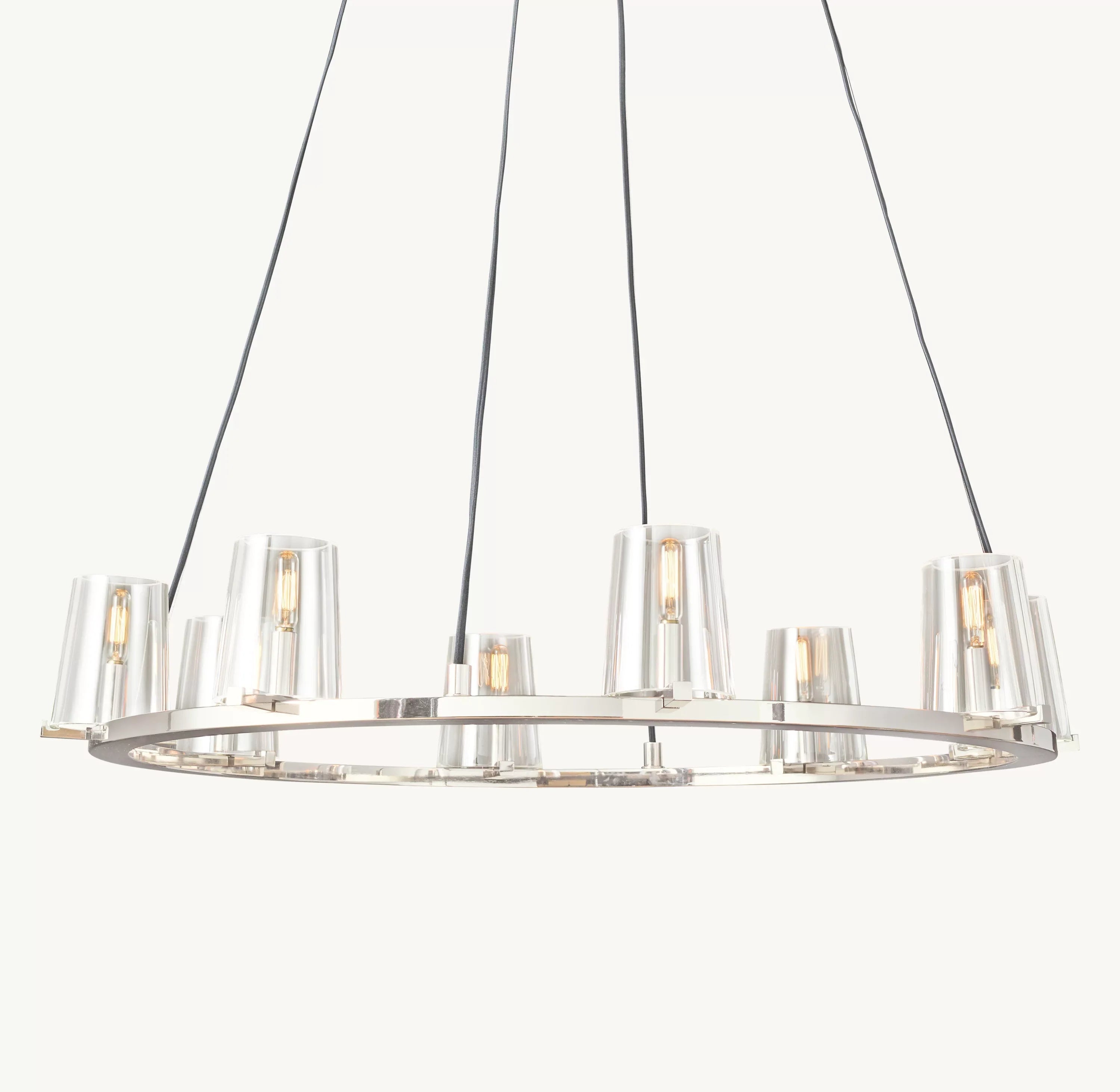 36 Inch Hurricane Candle Ring Chandelier - Pauillac