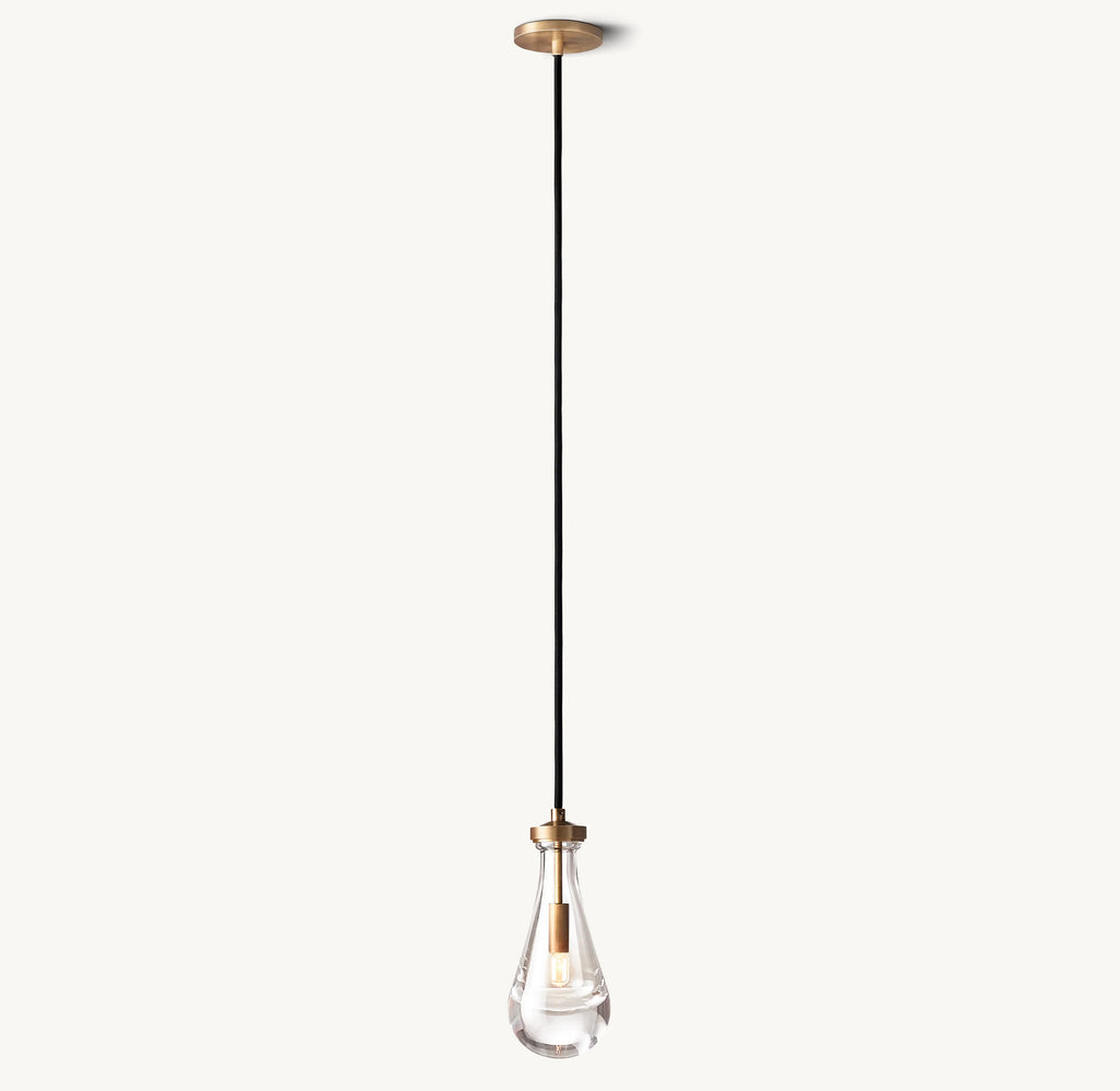 Raindrop Glass Pendant Light – Ava