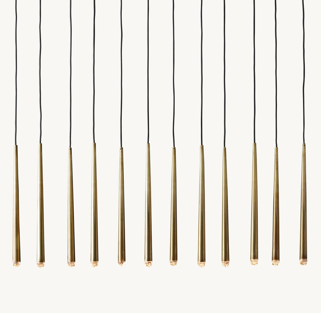 60 Inch Pin Linear Chandelier - Aquitaine