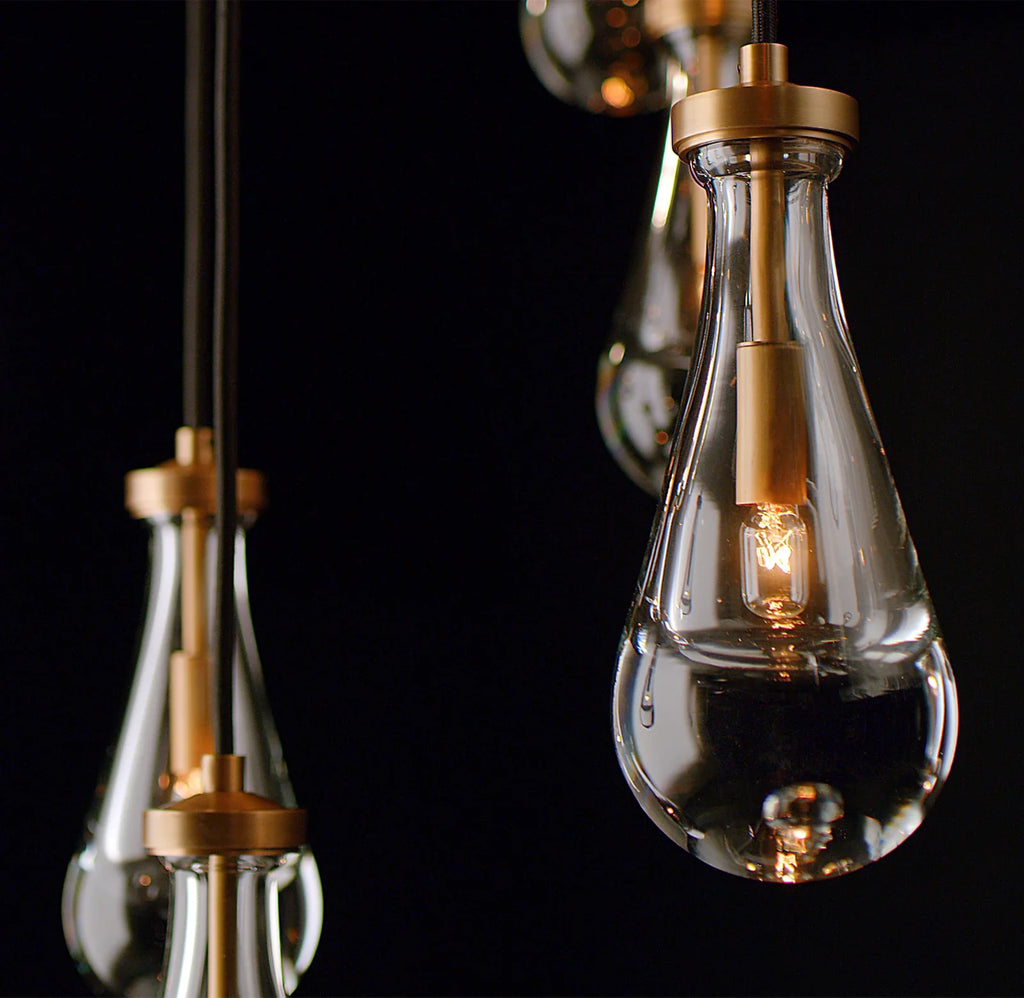 54 Inch Raindrop Linear Chandelier – Ava