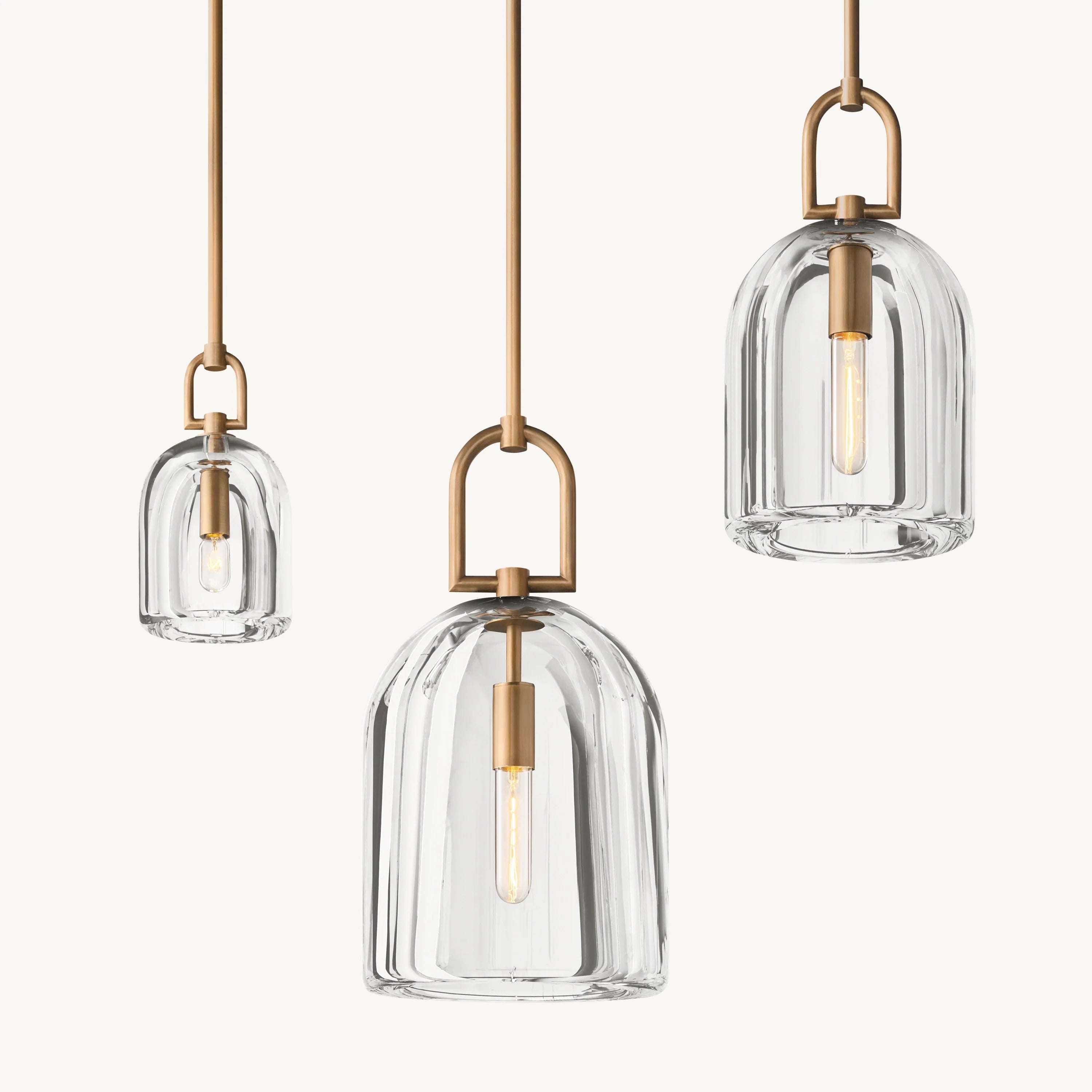 5 Inch Cloche Crystal Pendant Light - Botanist