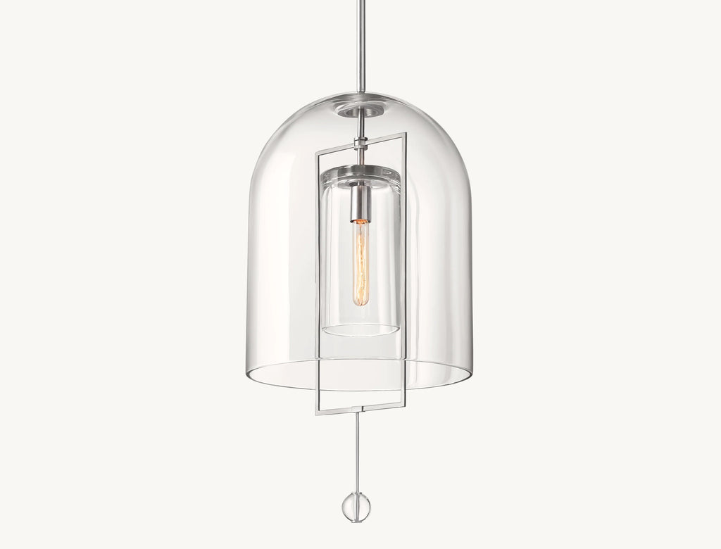 15 Inch Bell Glass Pendant Light - Fulcrum