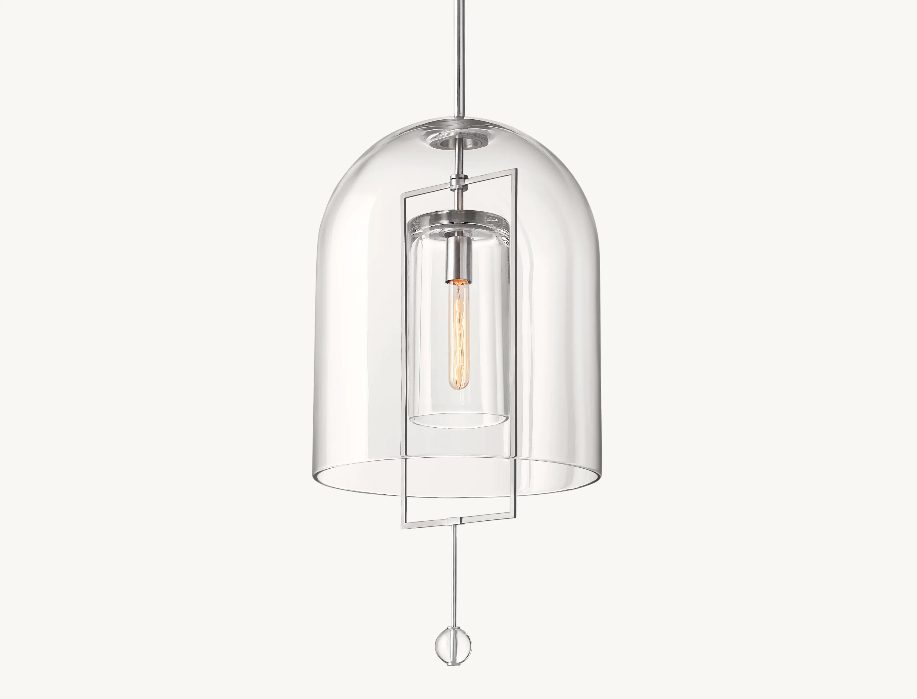 15 Inch Bell Glass Pendant Light - Fulcrum