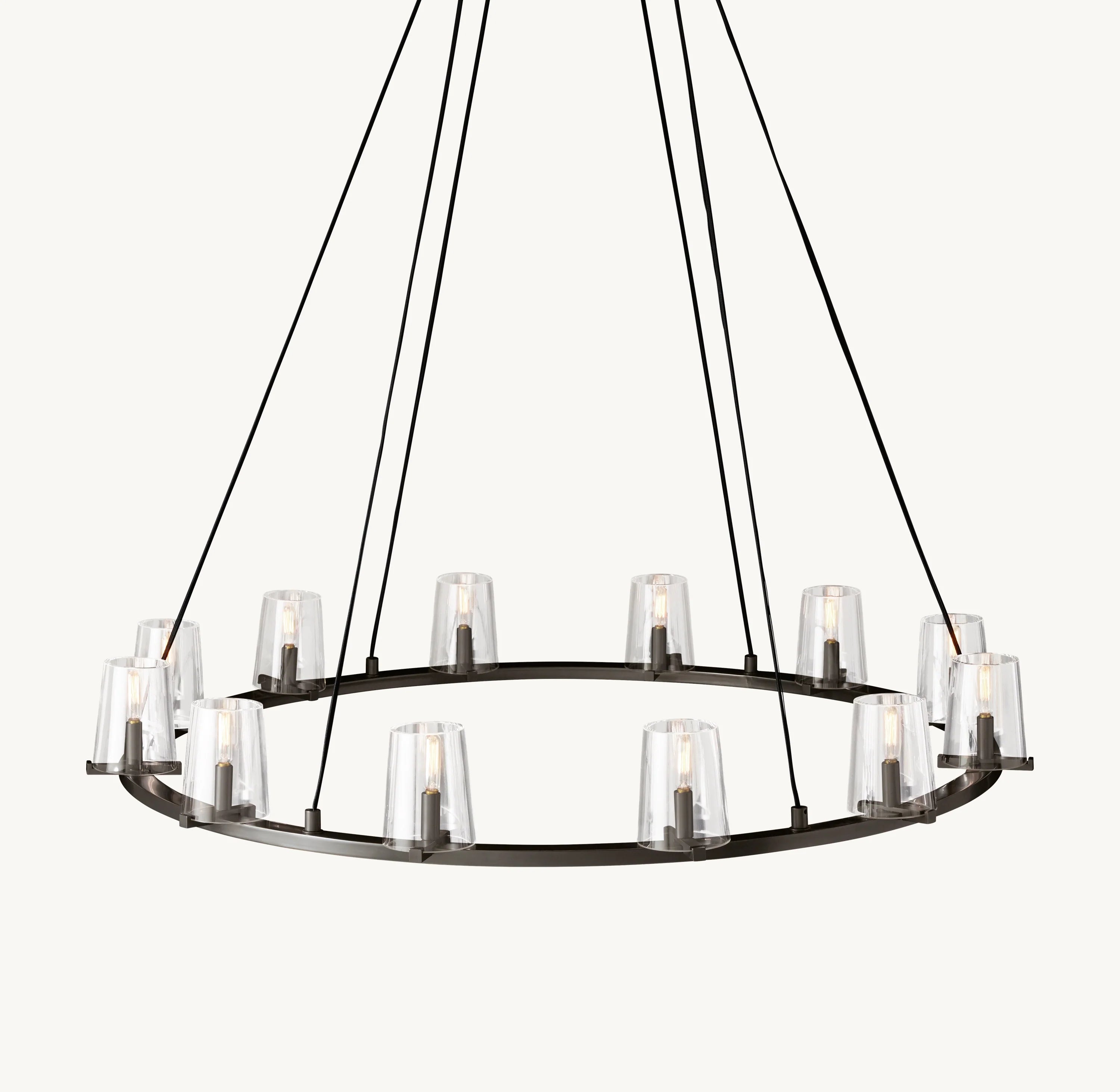 48 Inch Hurricane Candle Ring Chandelier - Pauillac