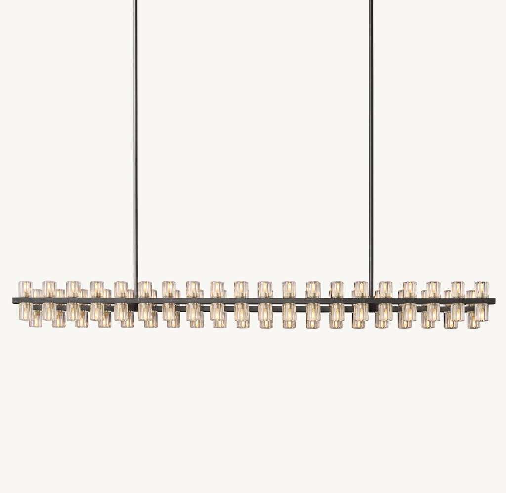 72 Inch Hexagonal Crystal Linear Chandelier – Arcachon