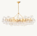 63 Inch Glass Bubble Linear Chandelier - Talia
