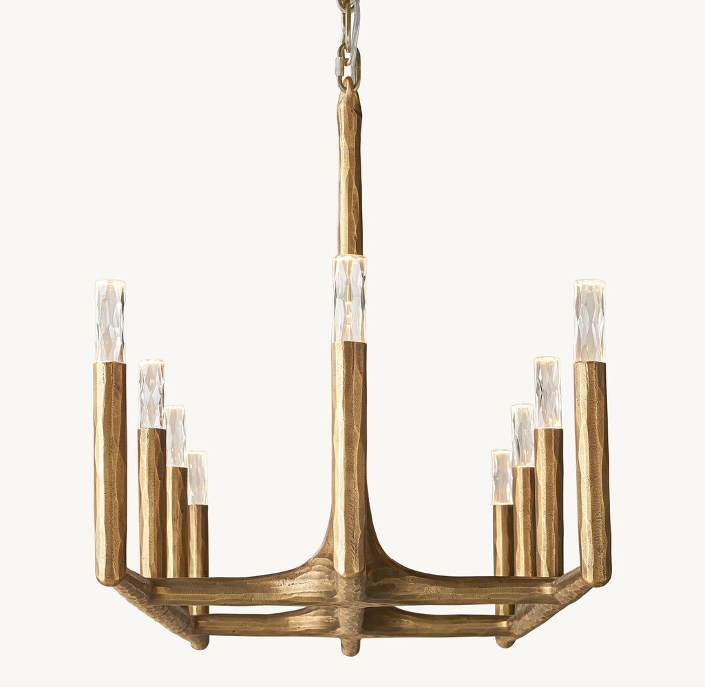 54 Inch Forged Candlestick Linear Chandelier - Thaddeus