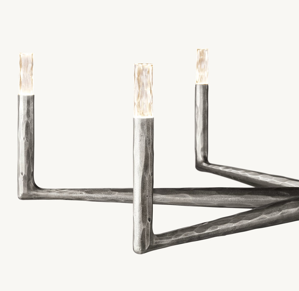 48 Inch Forged Candlestick Chandelier - Thaddeus