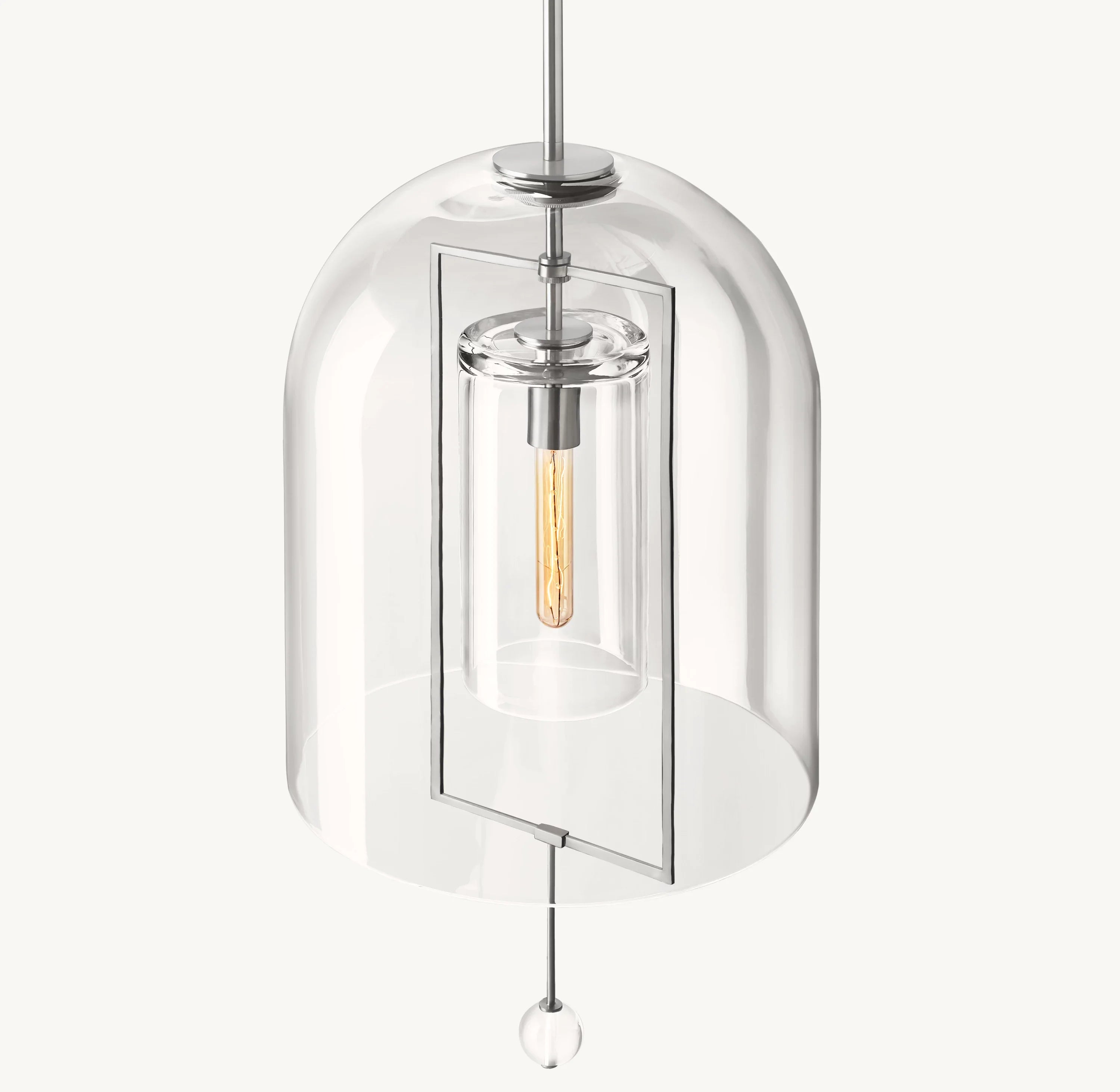 15 Inch Bell Glass Pendant Light - Fulcrum