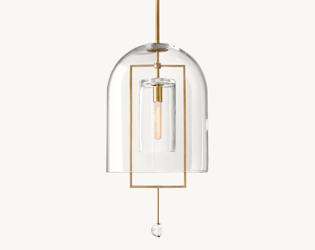 15 Inch Bell Glass Pendant Light - Fulcrum