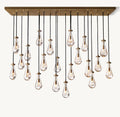 72 Inch Raindrop Linear Chandelier – Ava