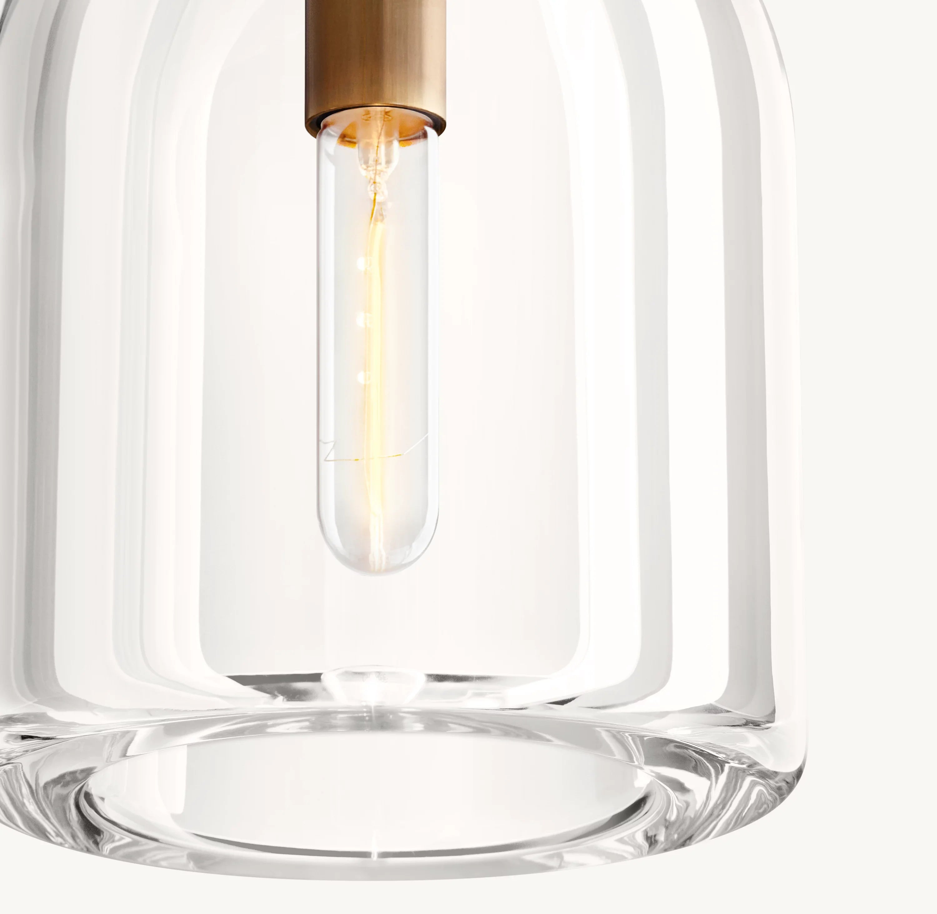 8 Inch Cloche Crystal Pendant Light - Botanist
