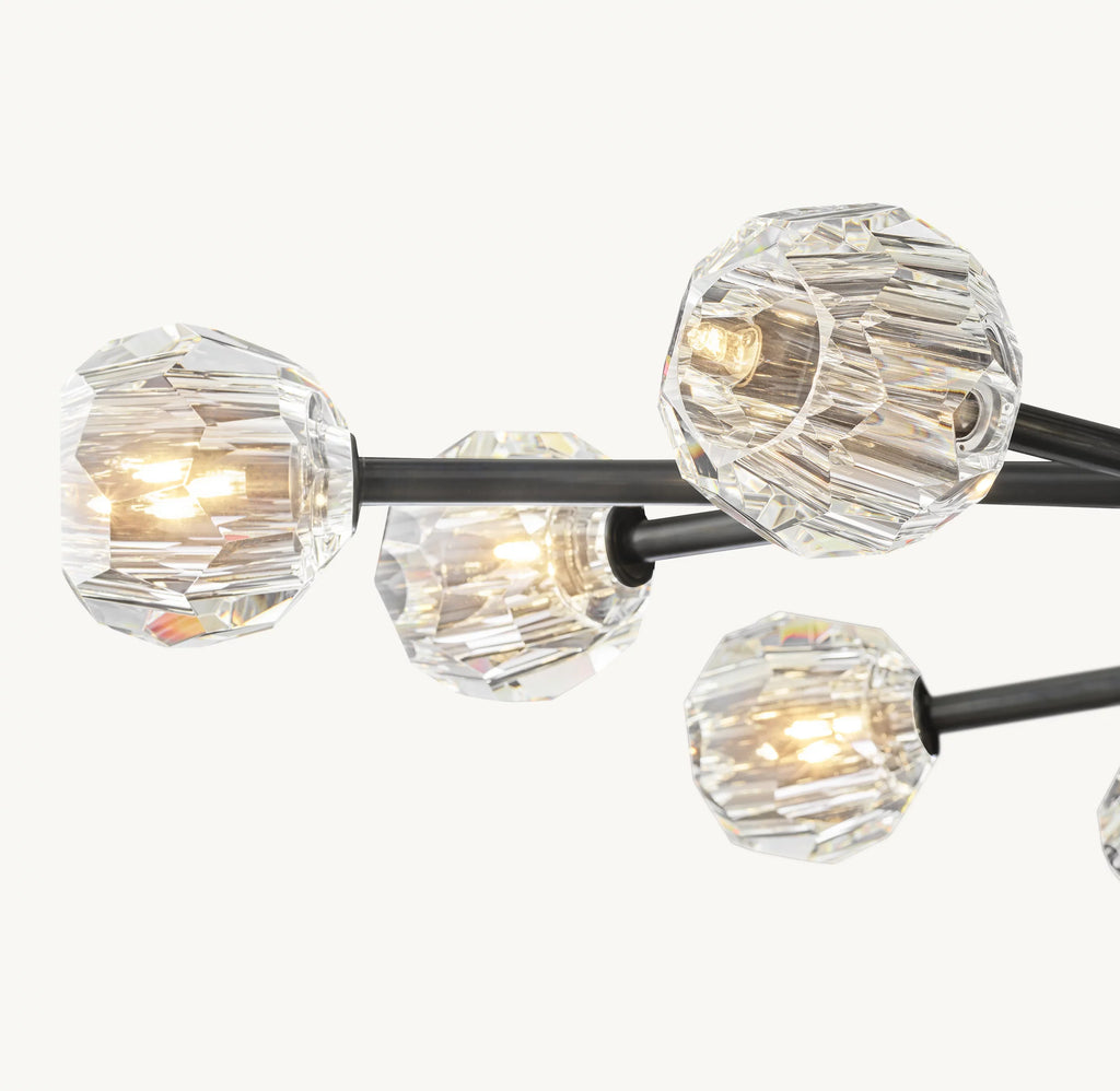 72 Inch Crystal Arm Oval Chandelier – Boule