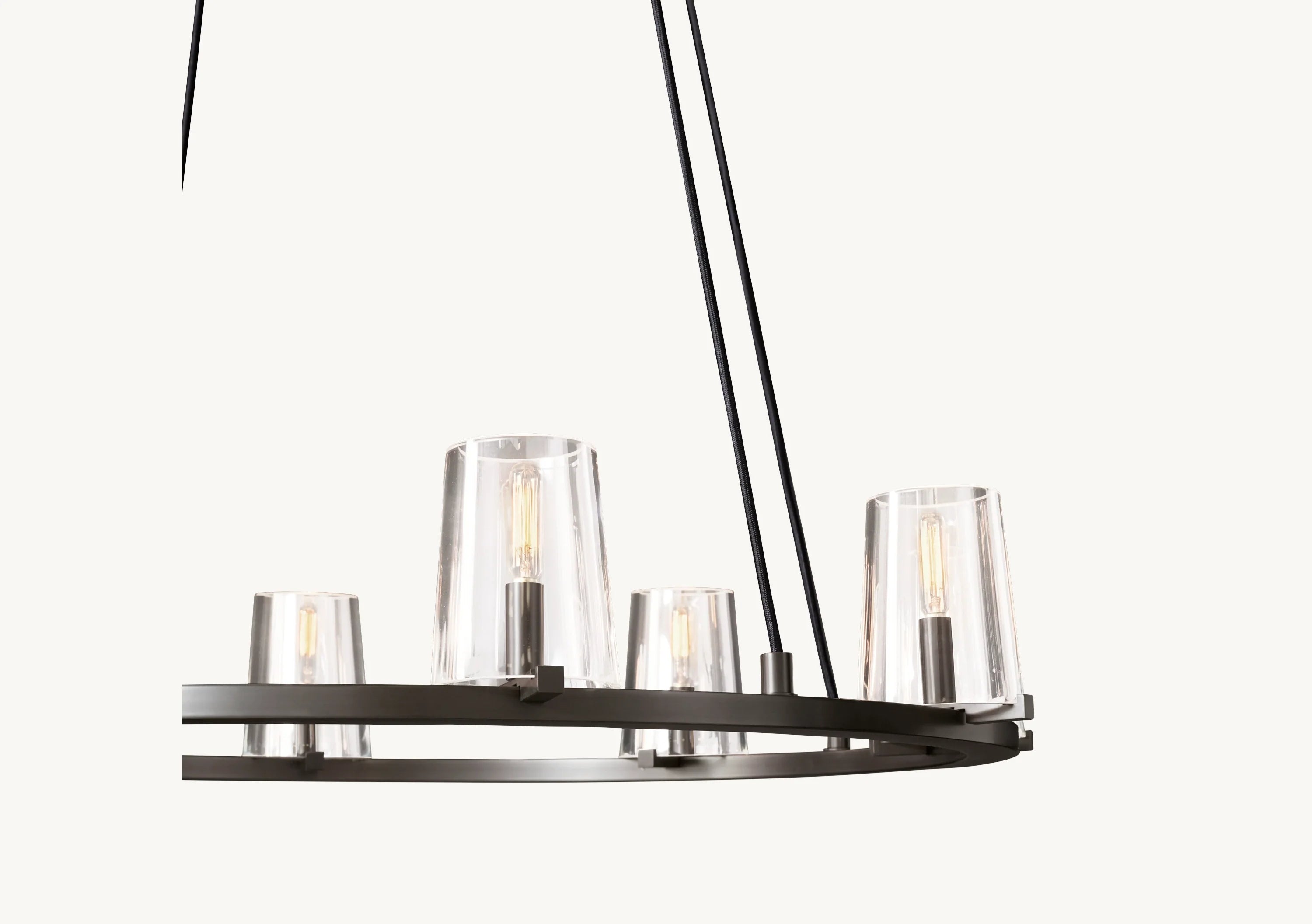 36 Inch Hurricane Candle Ring Chandelier - Pauillac
