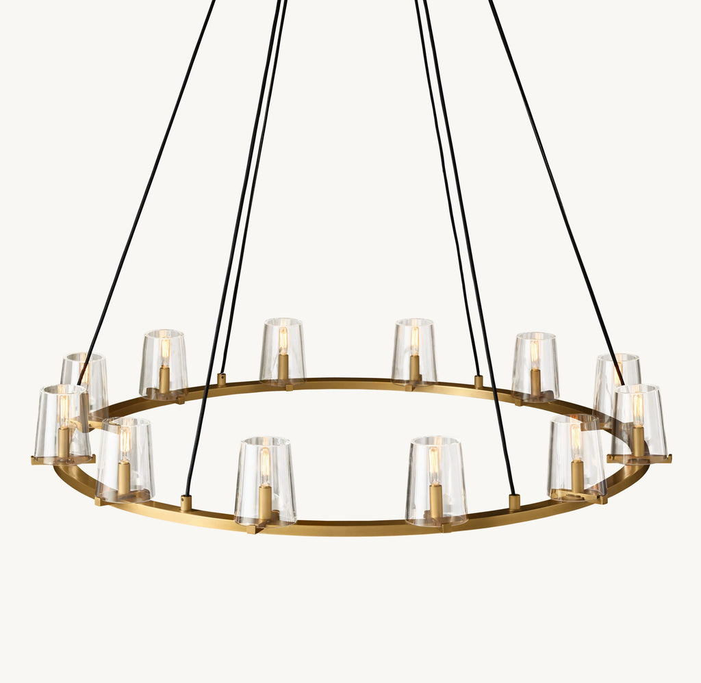 48 Inch Hurricane Candle Ring Chandelier - Pauillac