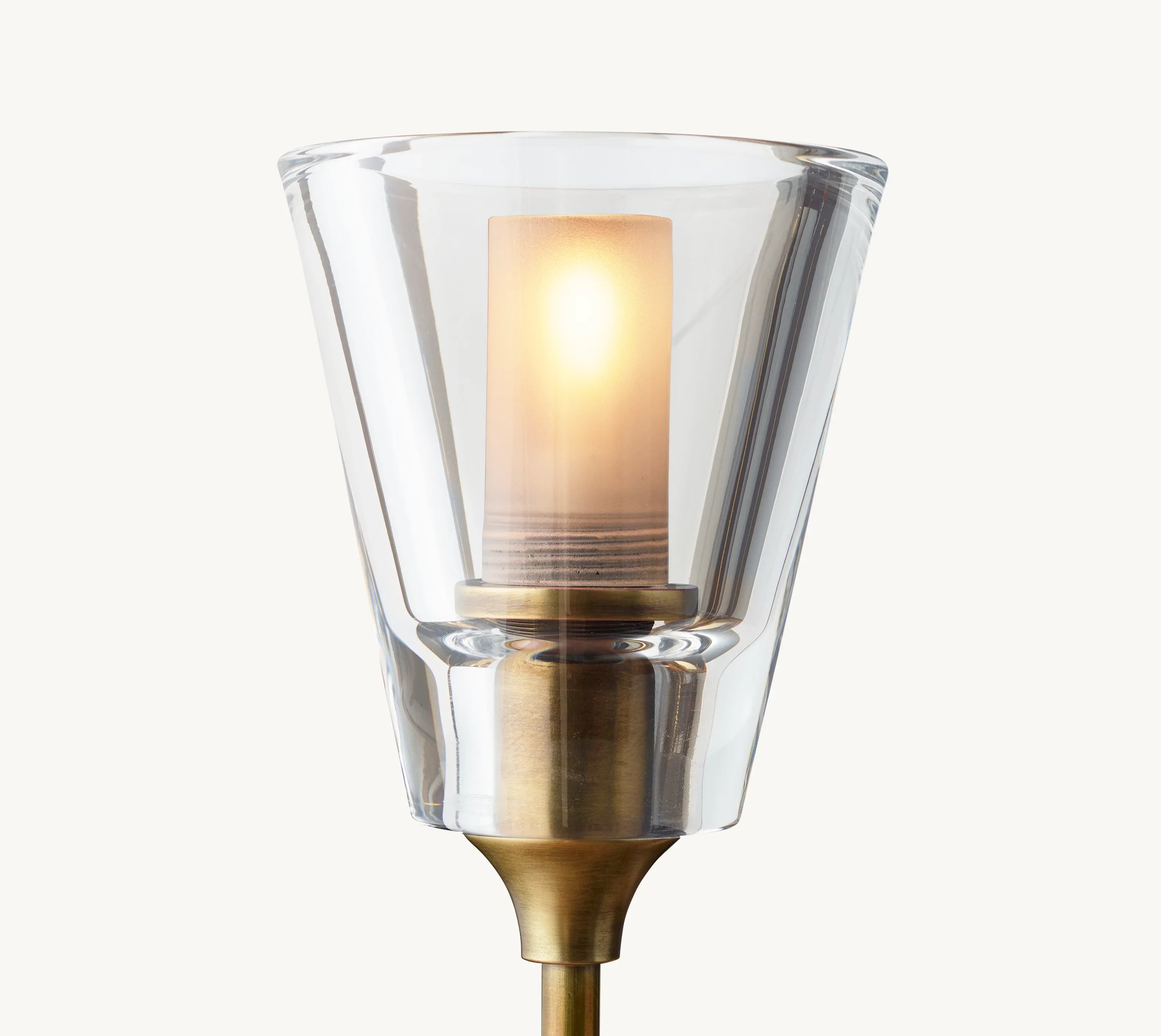 58 Inch Torch Round Chandelier - Verre