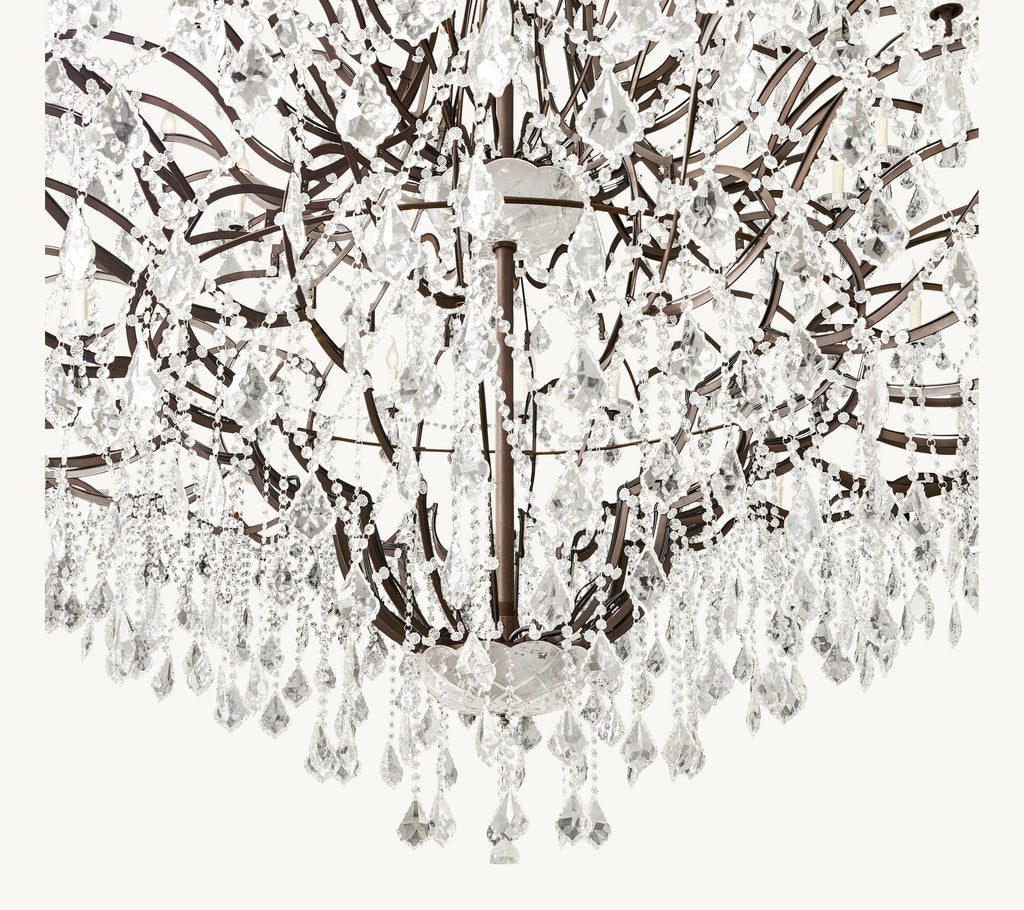 101 Inch Candelabra Crystal Chandelier - Rococo
